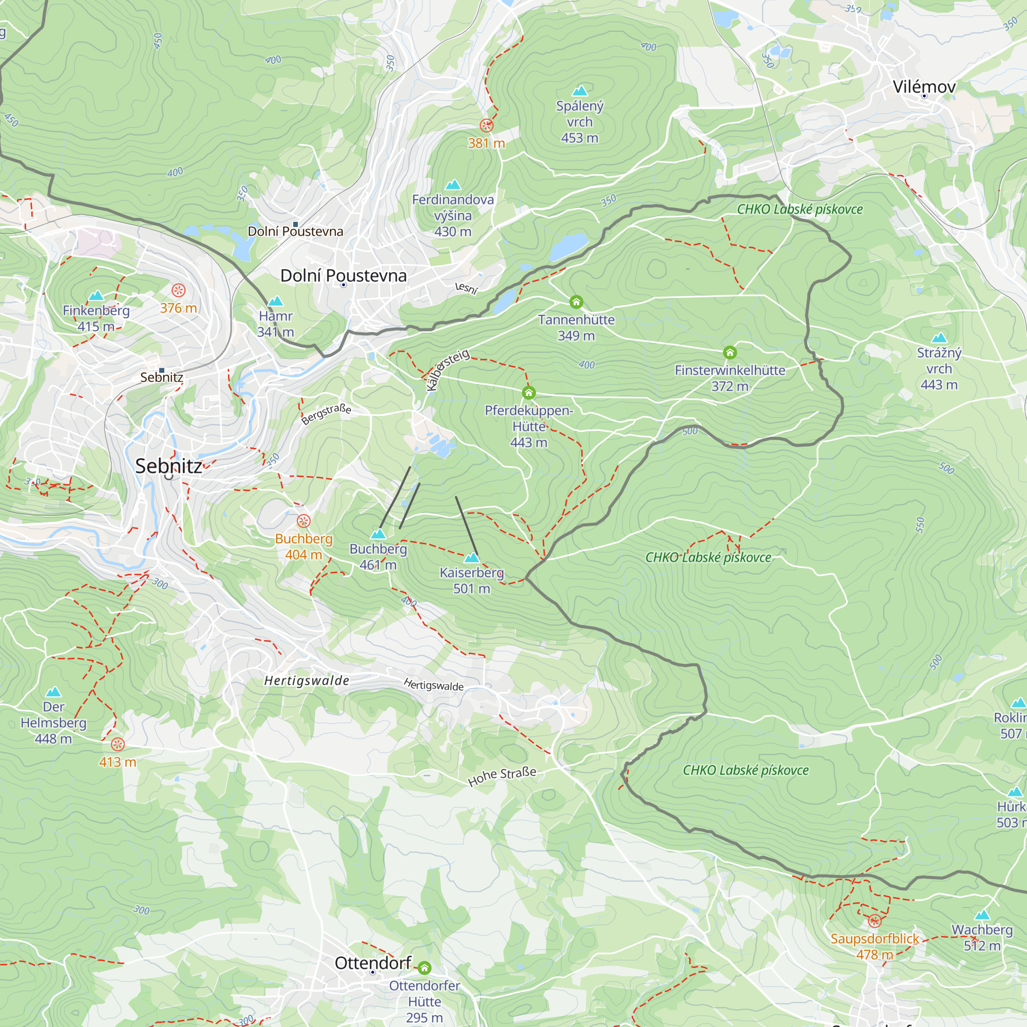Mannsgrabenhütte map