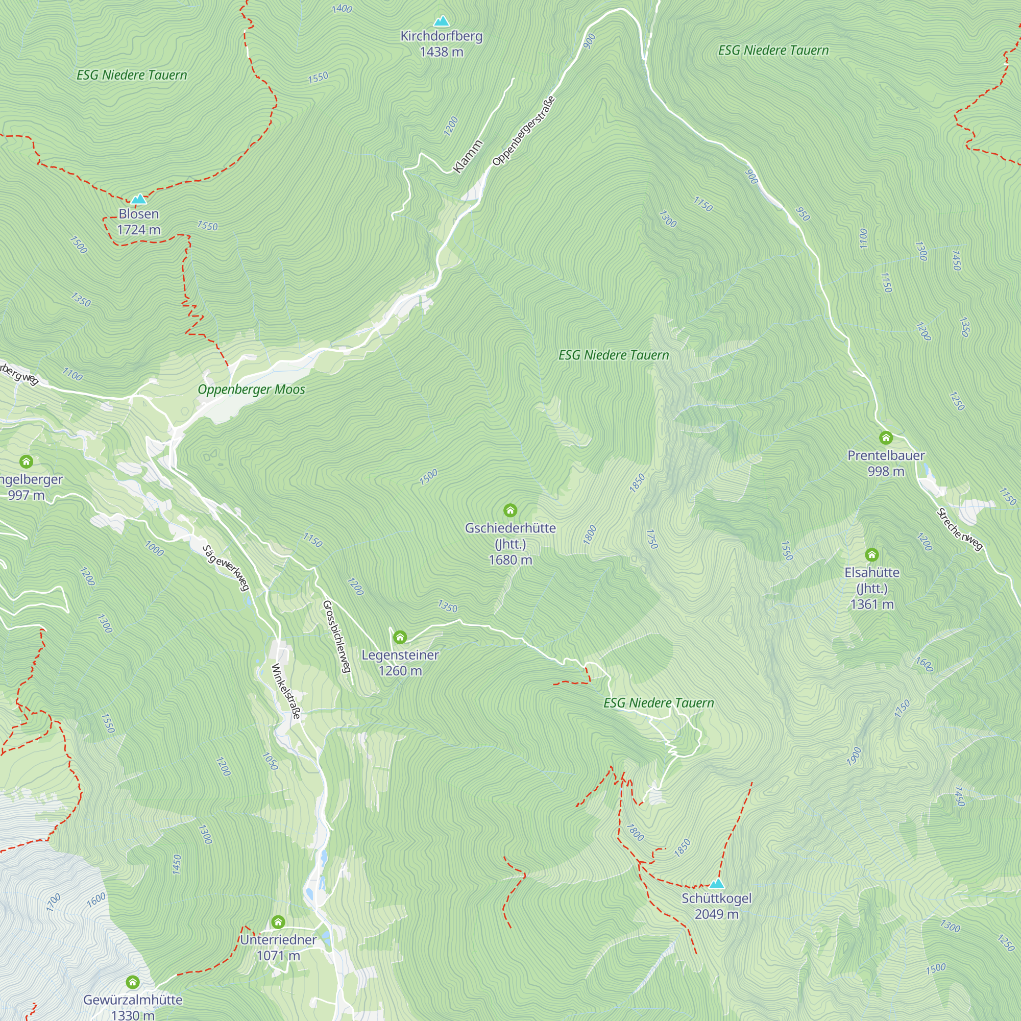 Gschiederhütte (Jhtt.) map