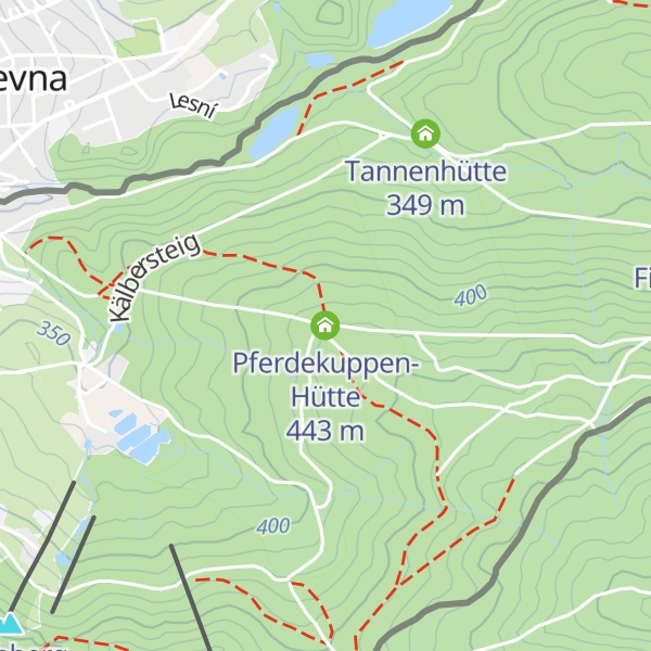 Map of Pferdekuppen-Hütte