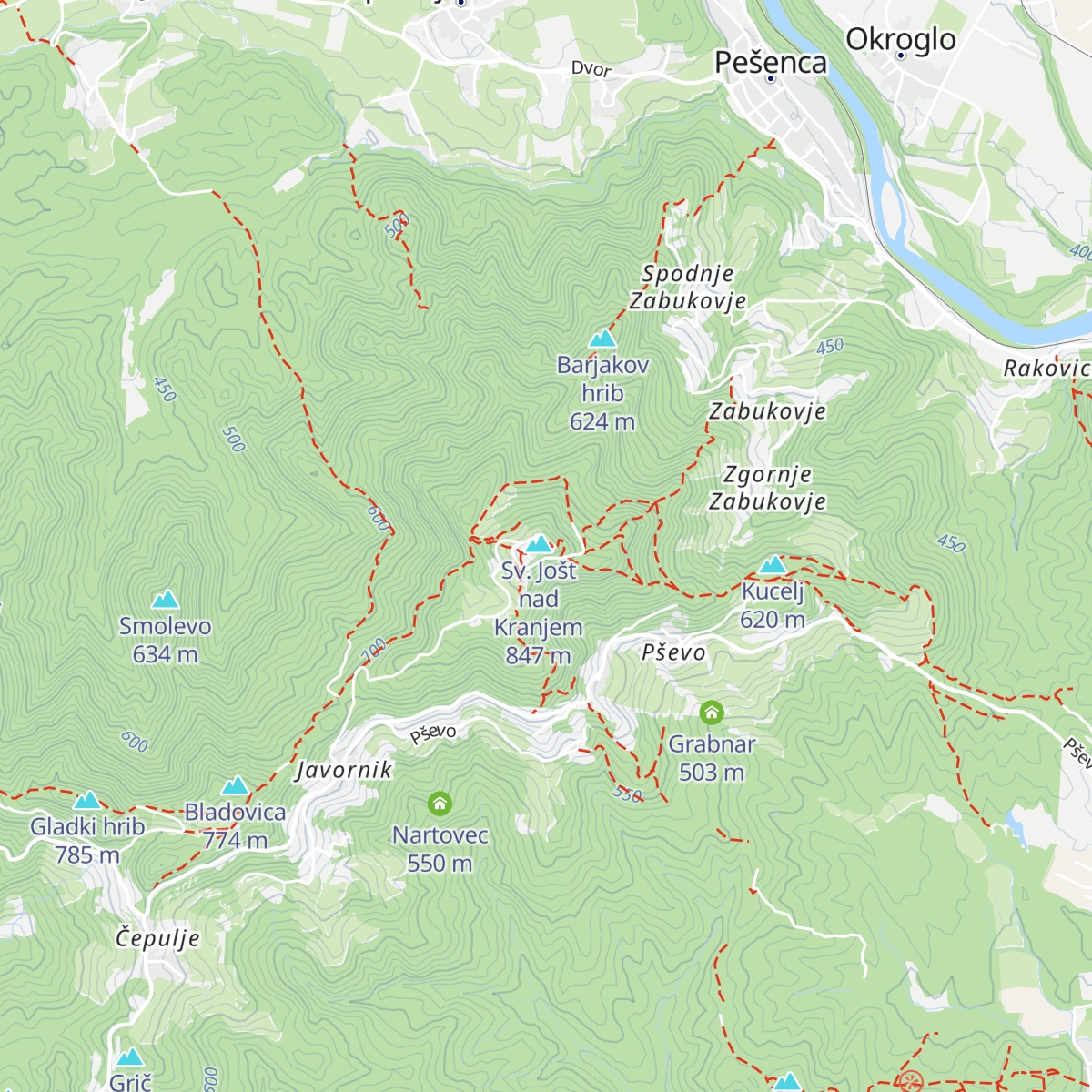 Finžgarjev dom map