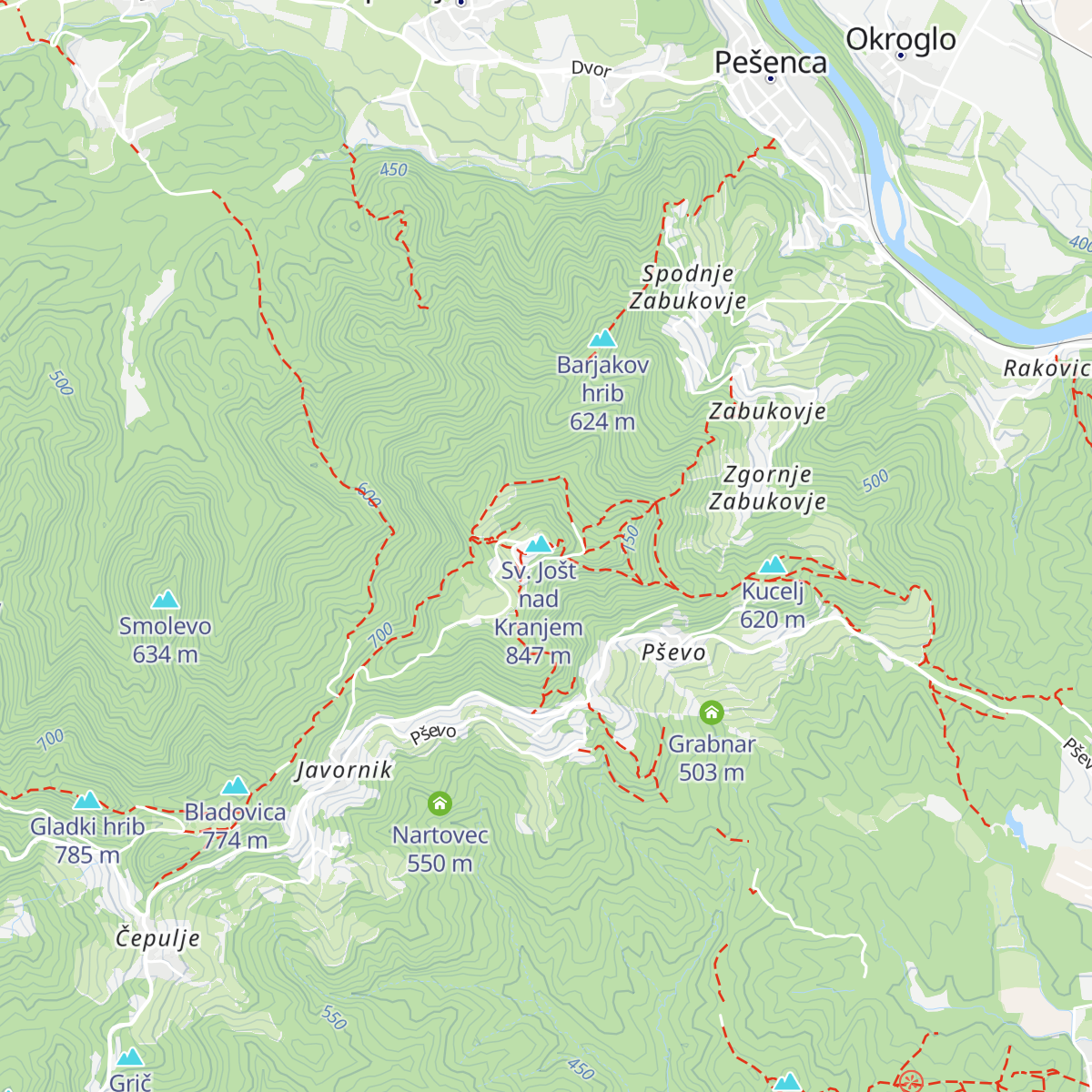 Finžgarjev dom map