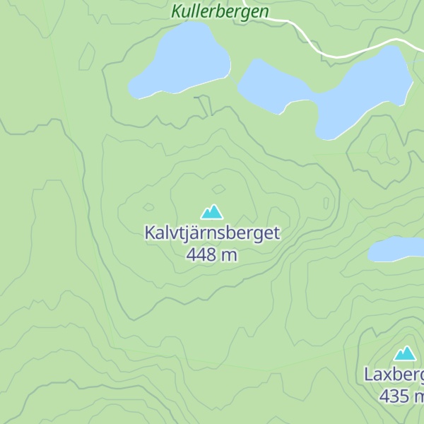 Map of Kalvtjärnsberget