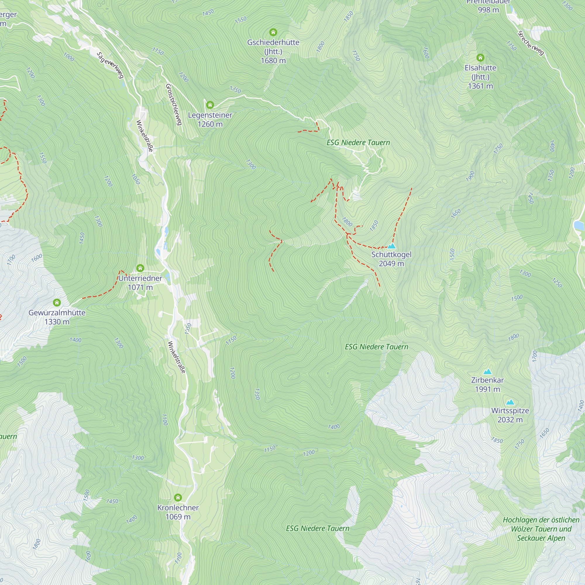 Lackenalm map