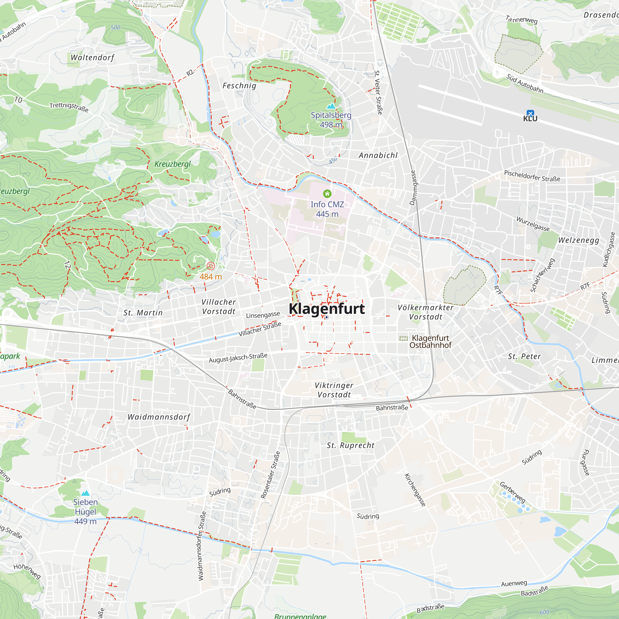 Kundenservice Mobilität map