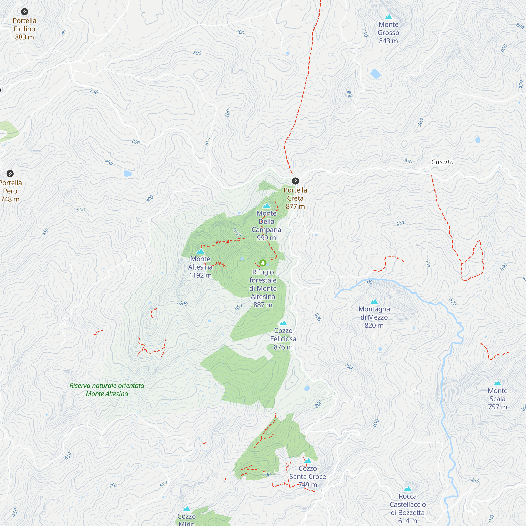Rifugio forestale di Monte Altesina map