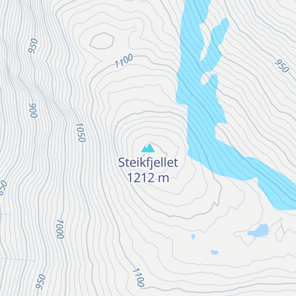 Map of Steikfjellet