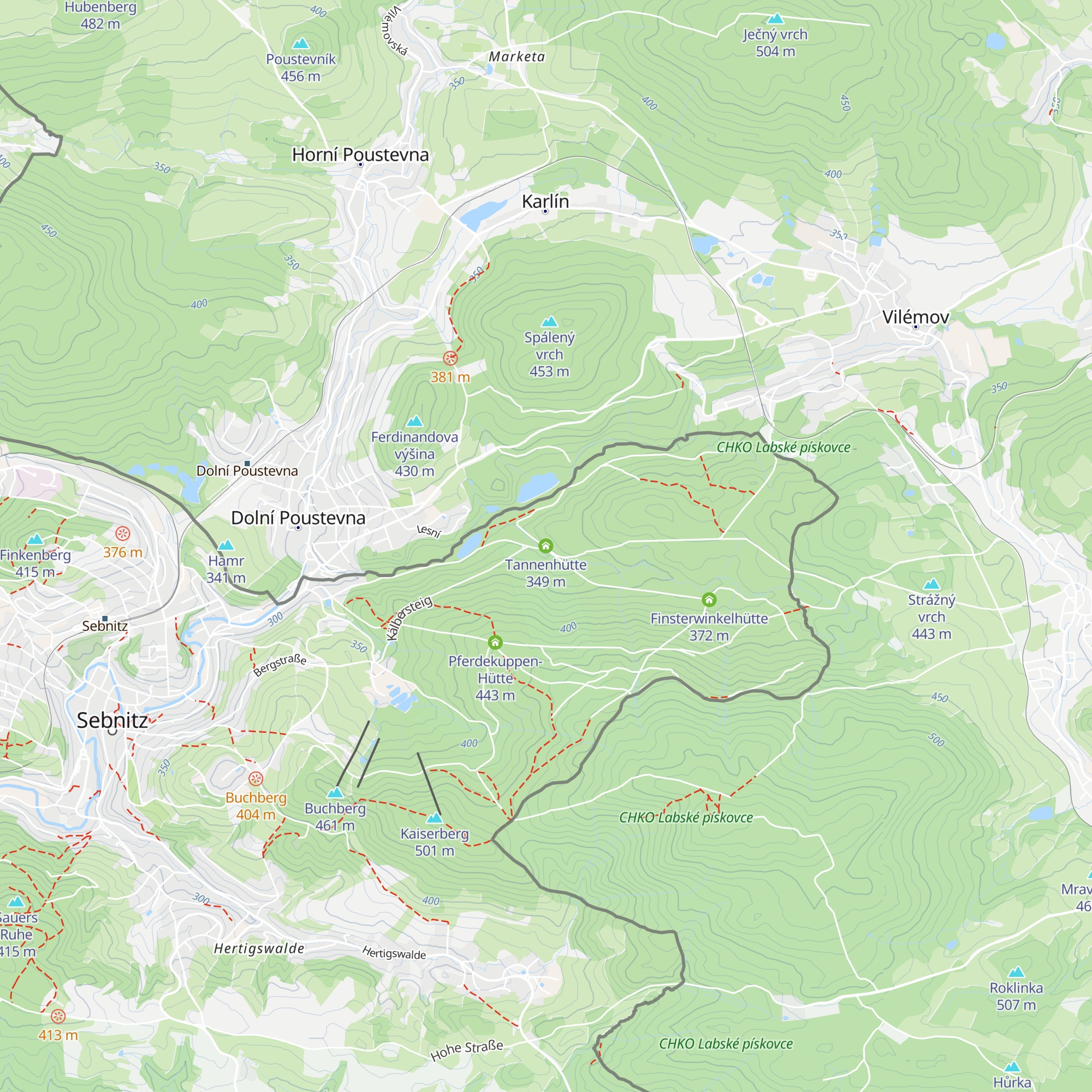 Tannenhütte map
