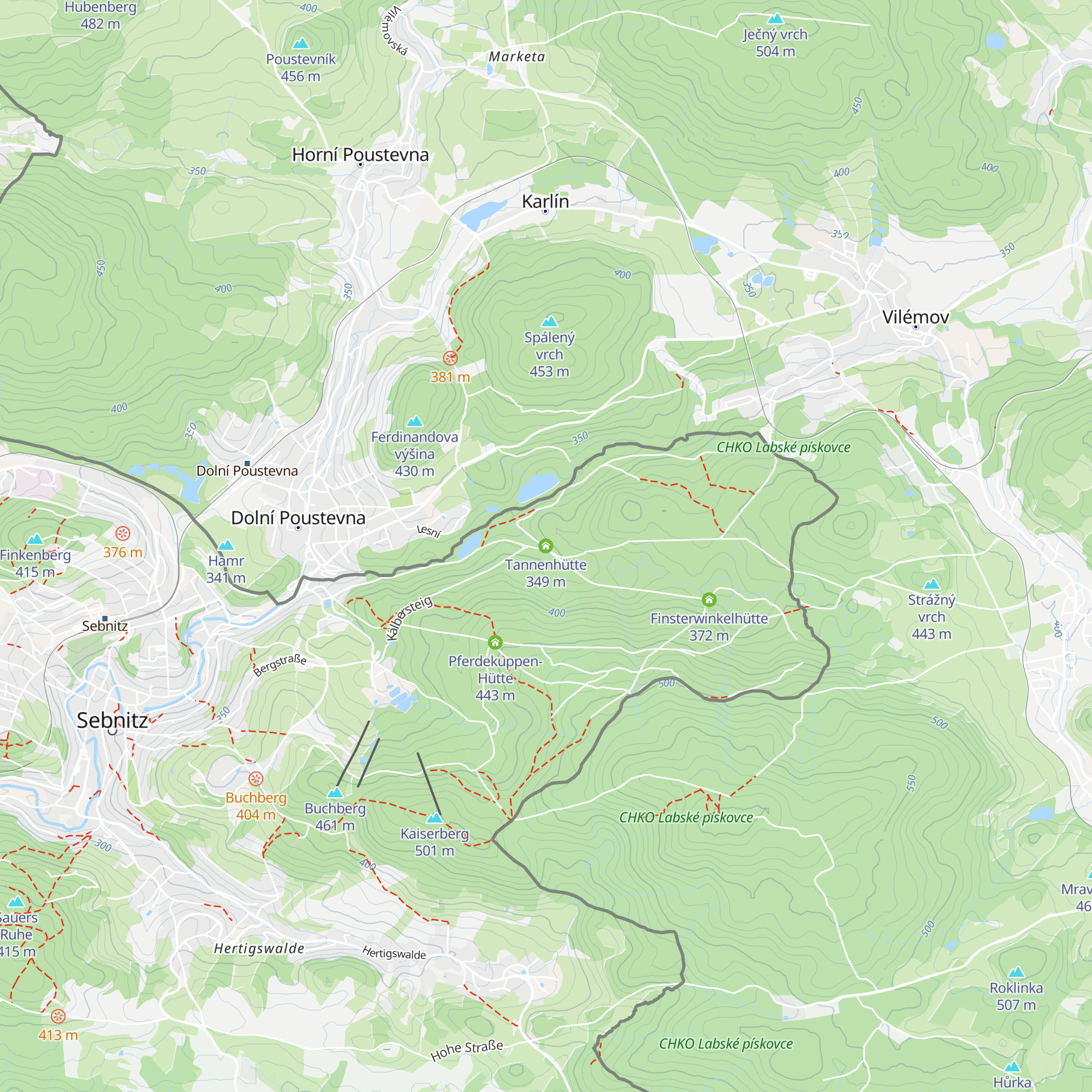 Tannenhütte map