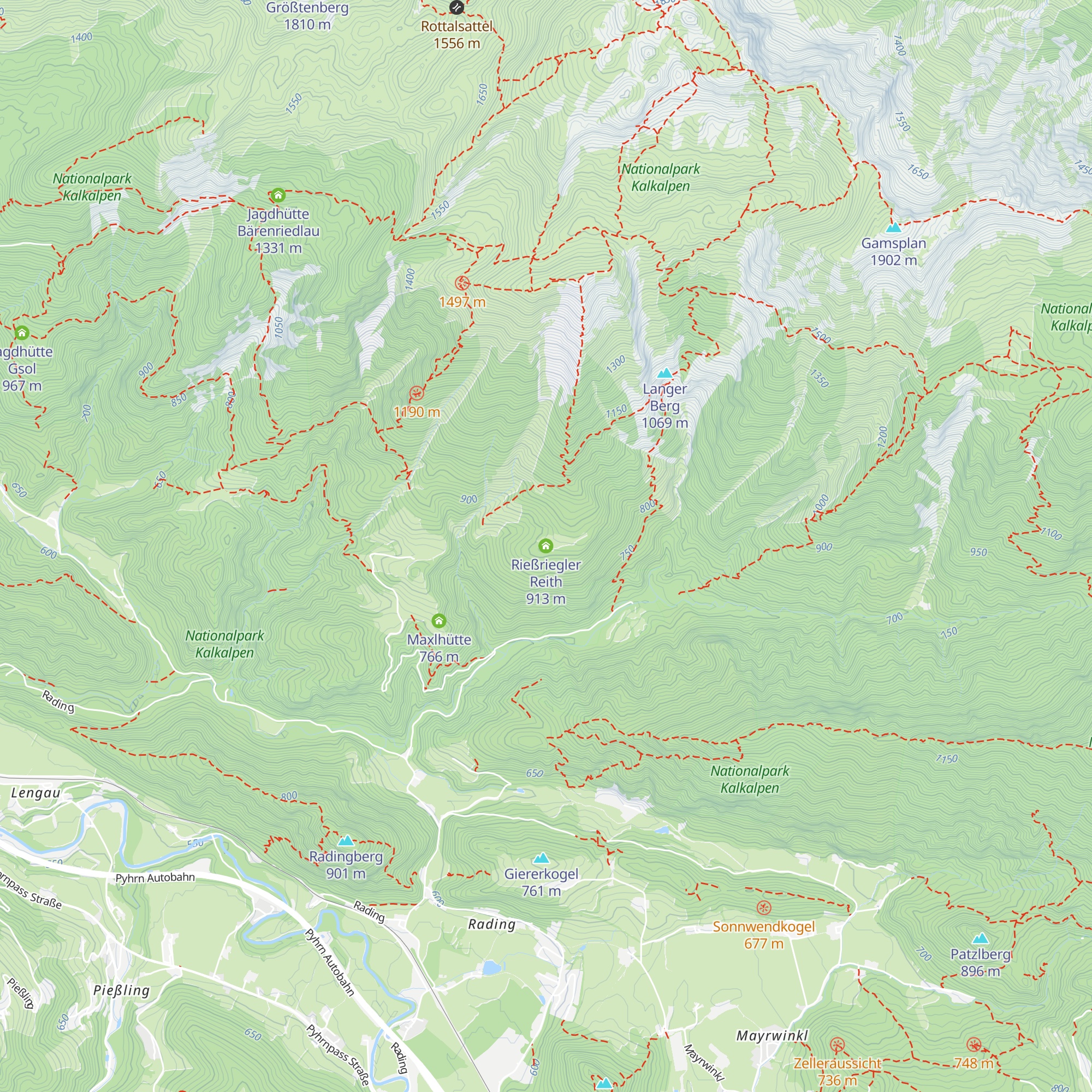 Rießriegler Reith map