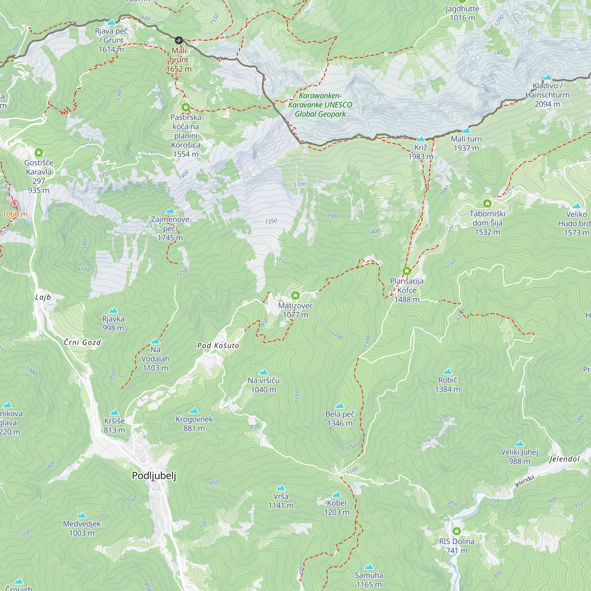 Matizovec map
