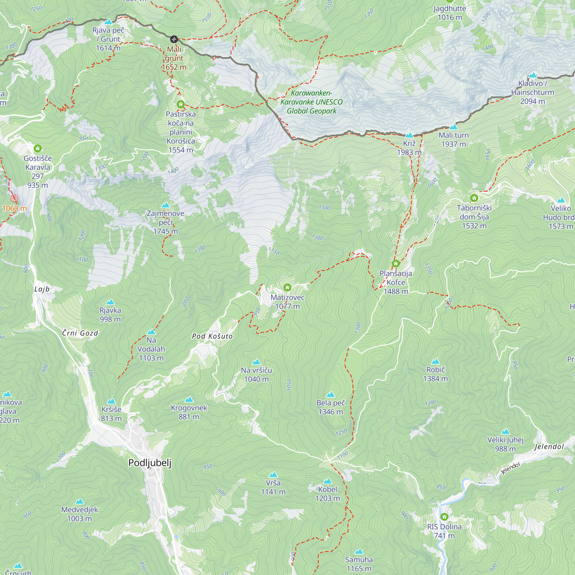 Matizovec map
