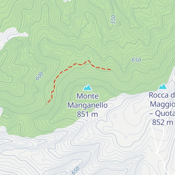 Map of Monte Manganello