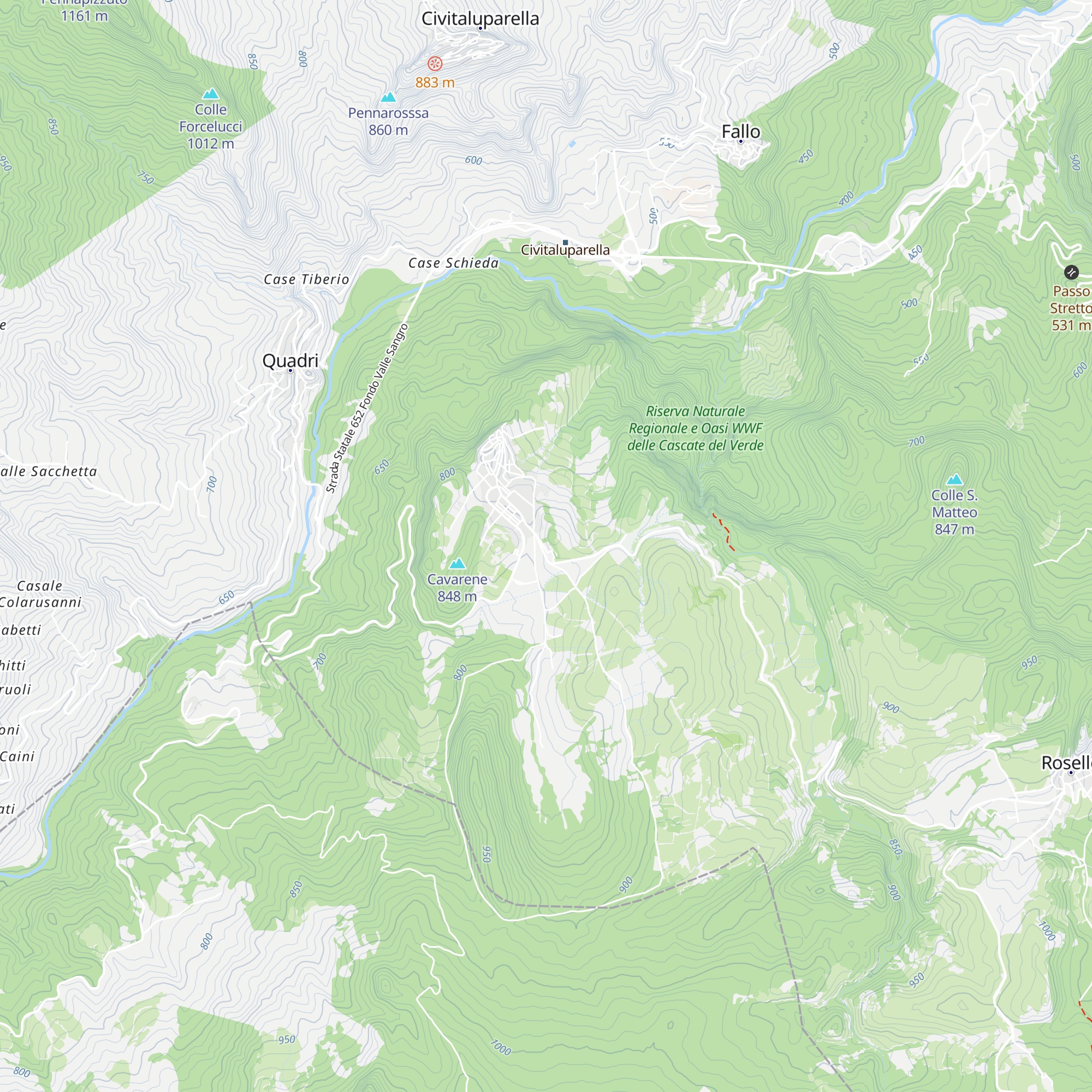 Rifugio dei Sanniti map