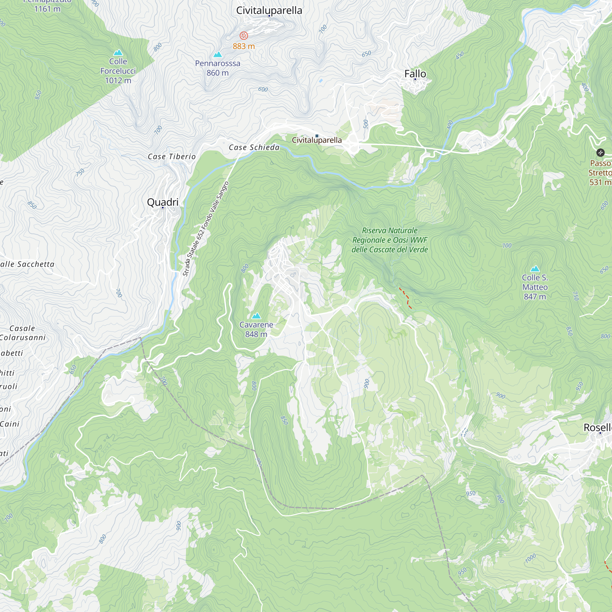 Rifugio dei Sanniti map