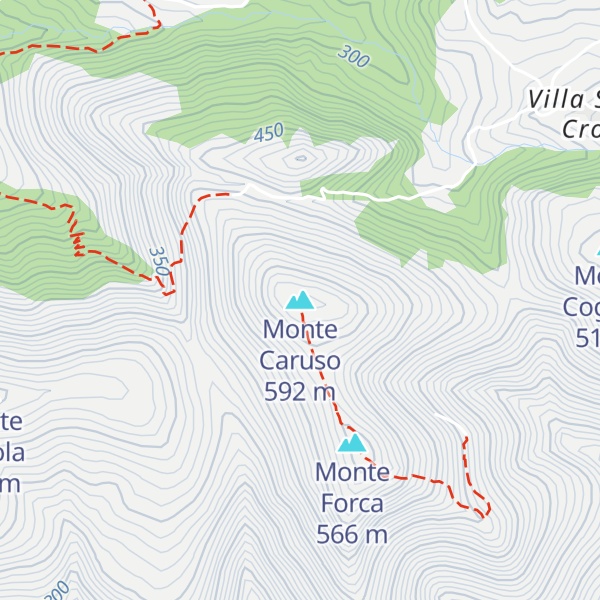 Map of Monte Caruso