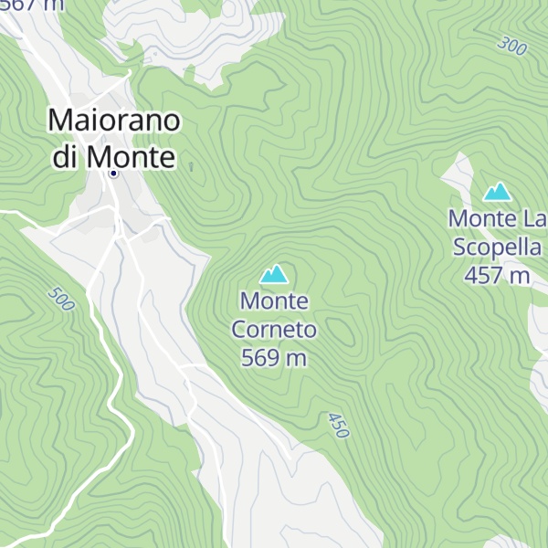 Map of Monte Corneto