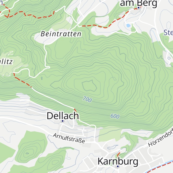Map of Pörtschacher Berg