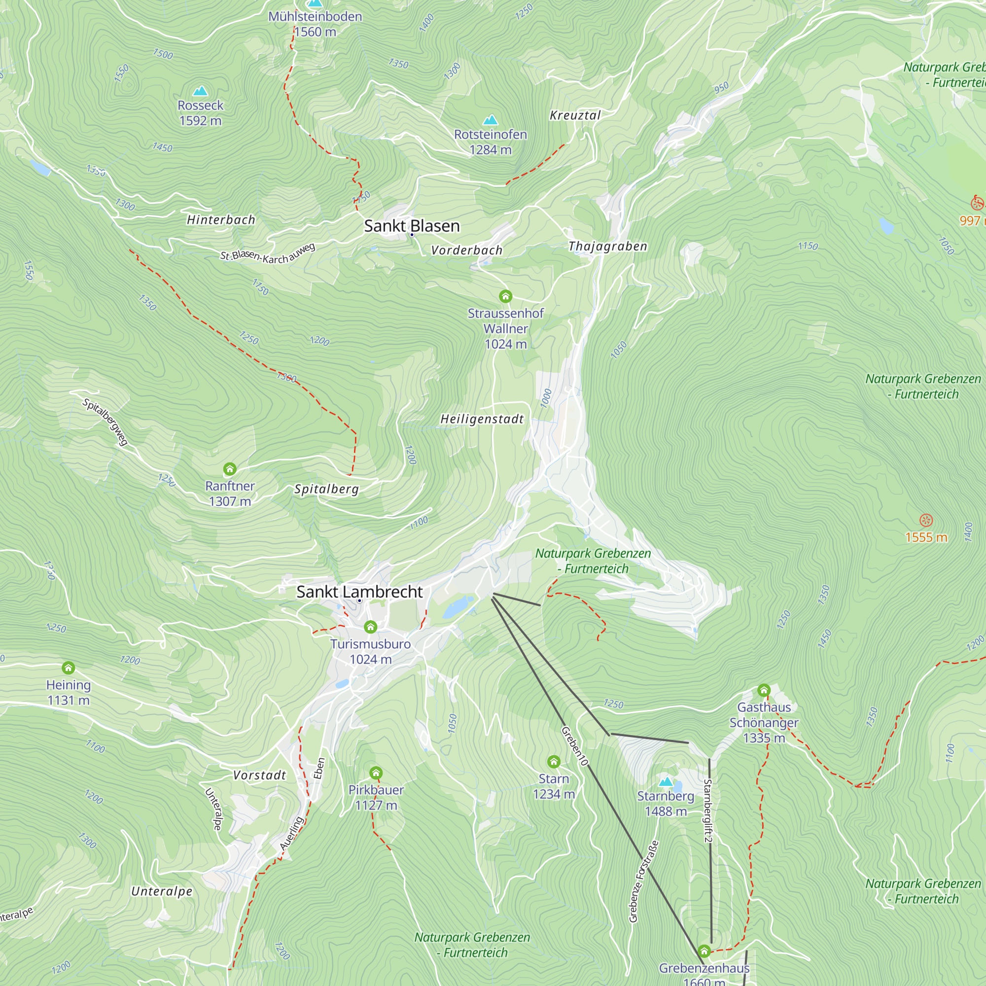 Schönes Kreuz map