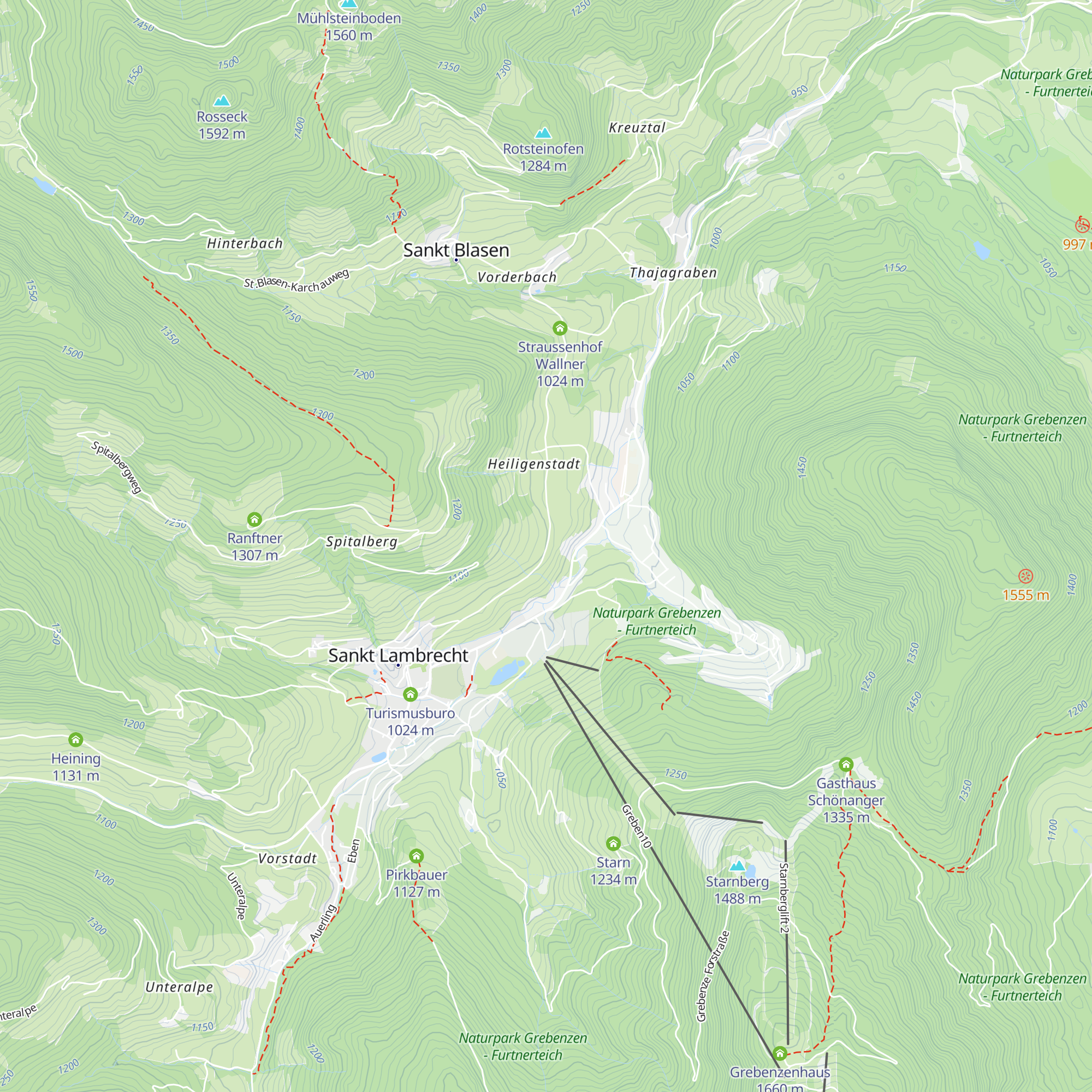 Schönes Kreuz map