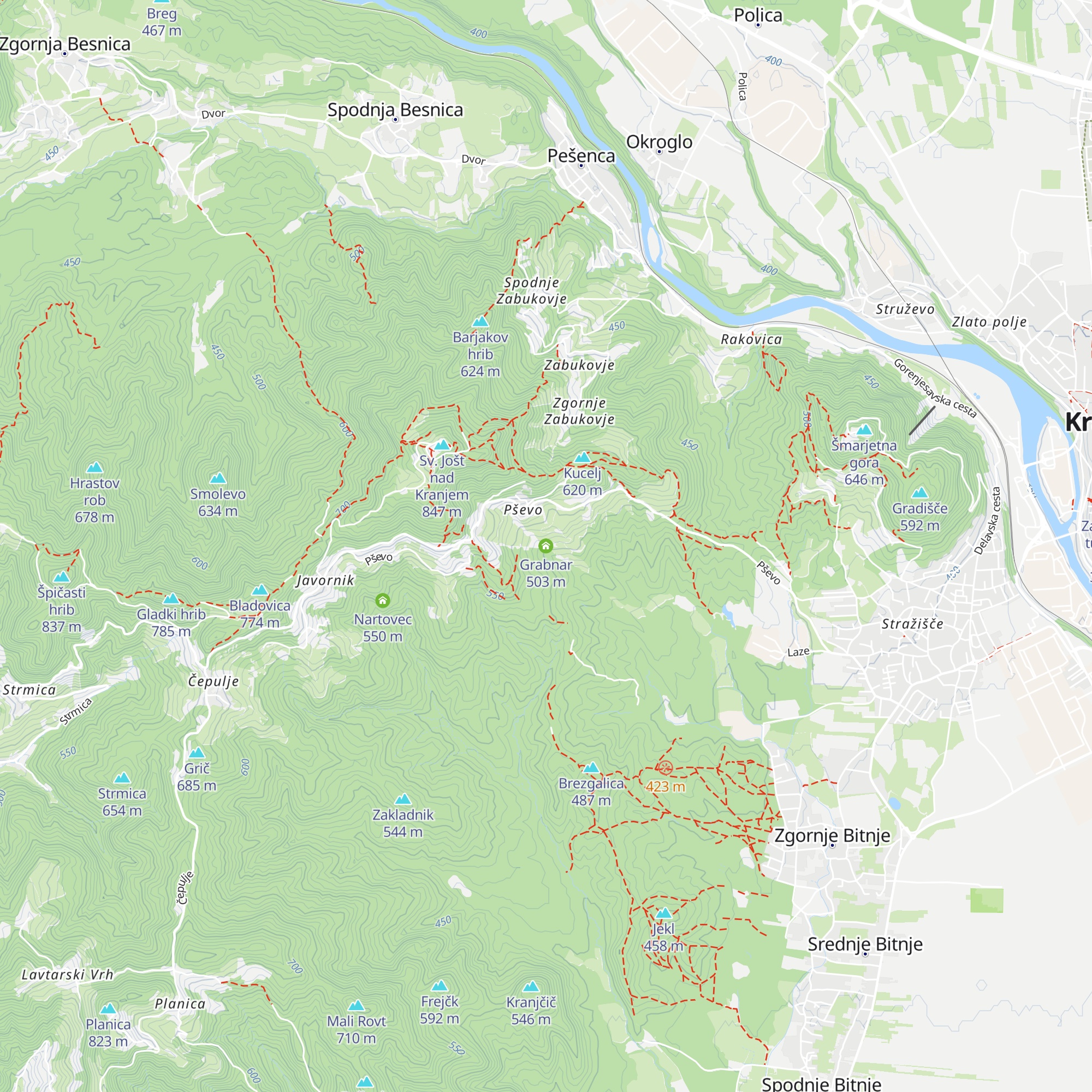 Grabnar map