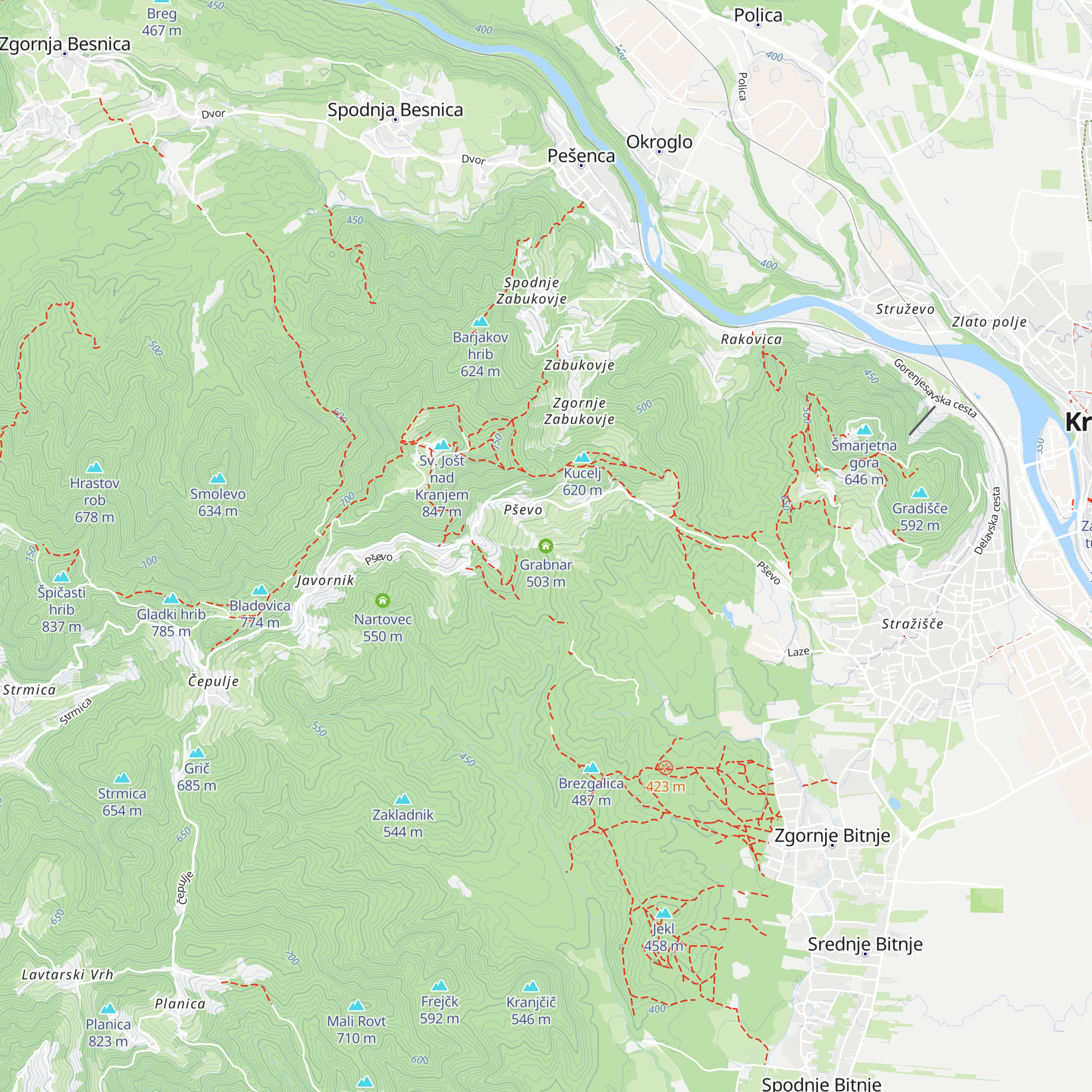 Grabnar map