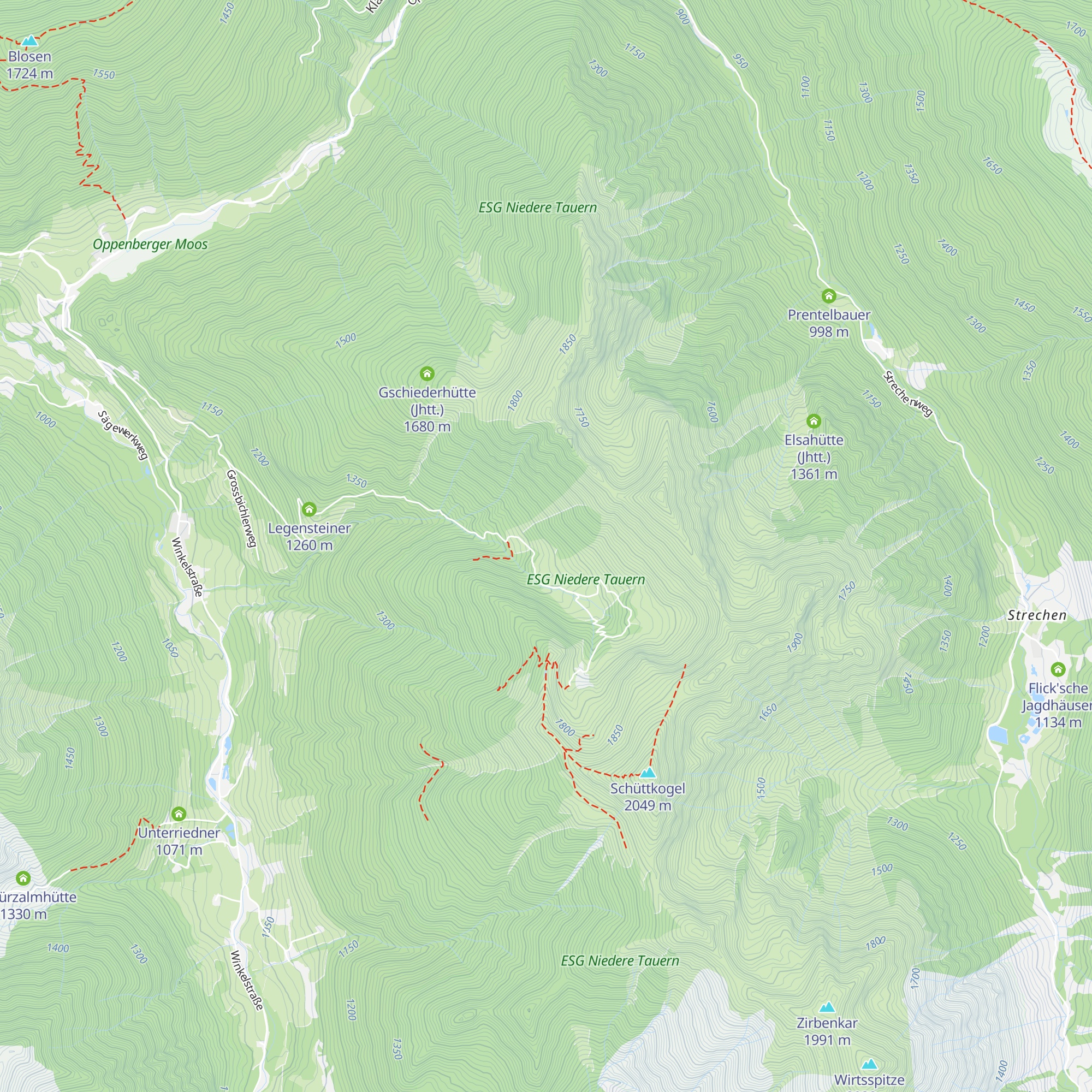 Horningalm map