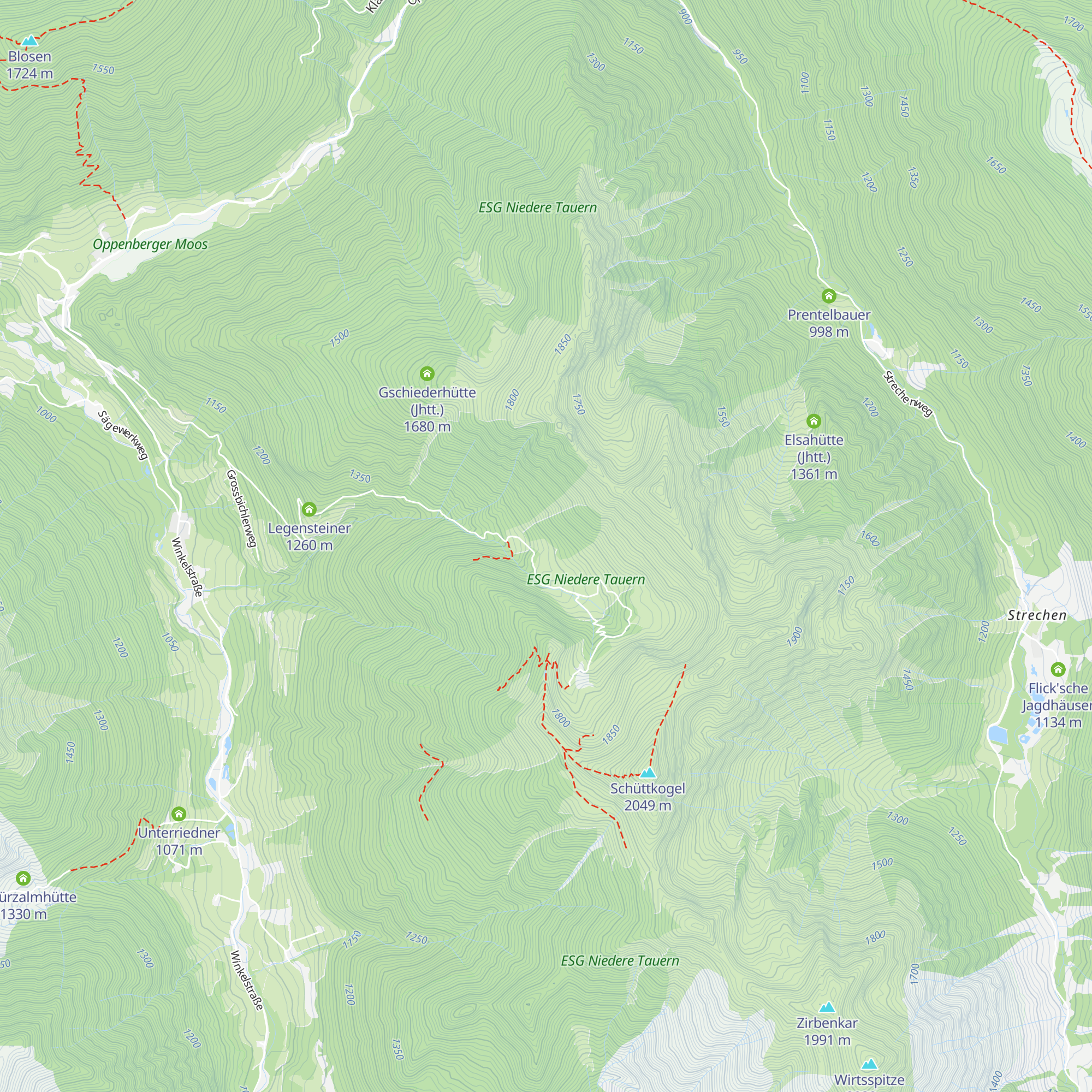 Horningalm map