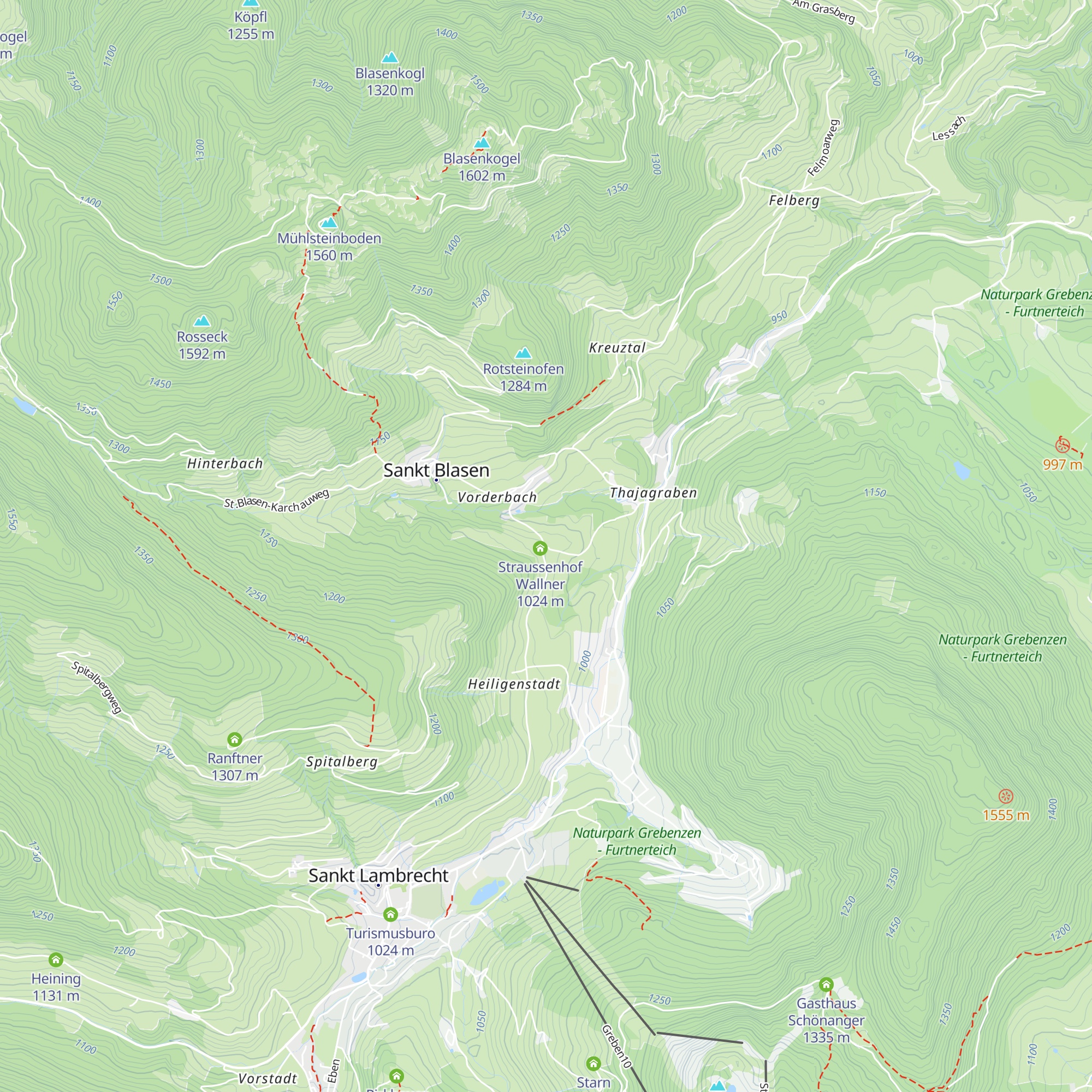 Wirt im Pichl map