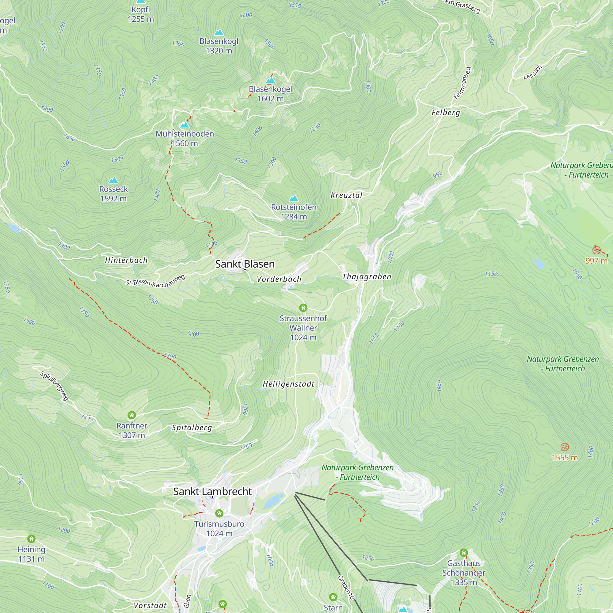 Wirt im Pichl map