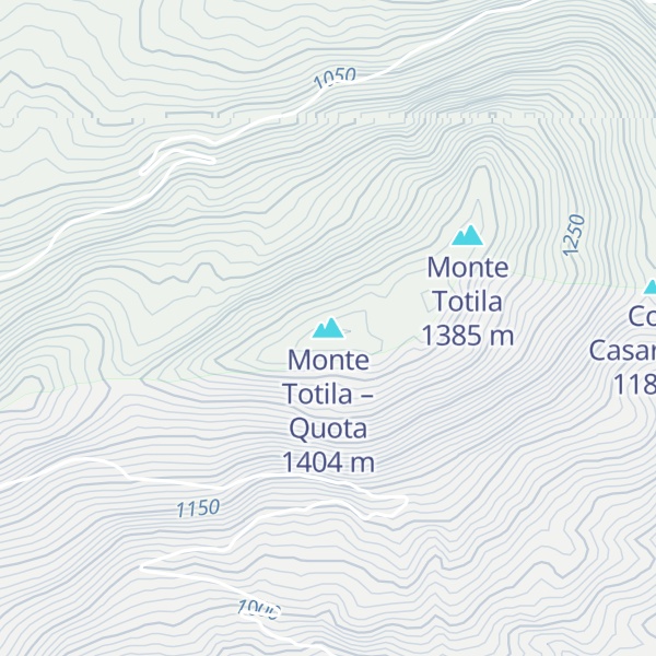 Map of Monte Totila – Quota