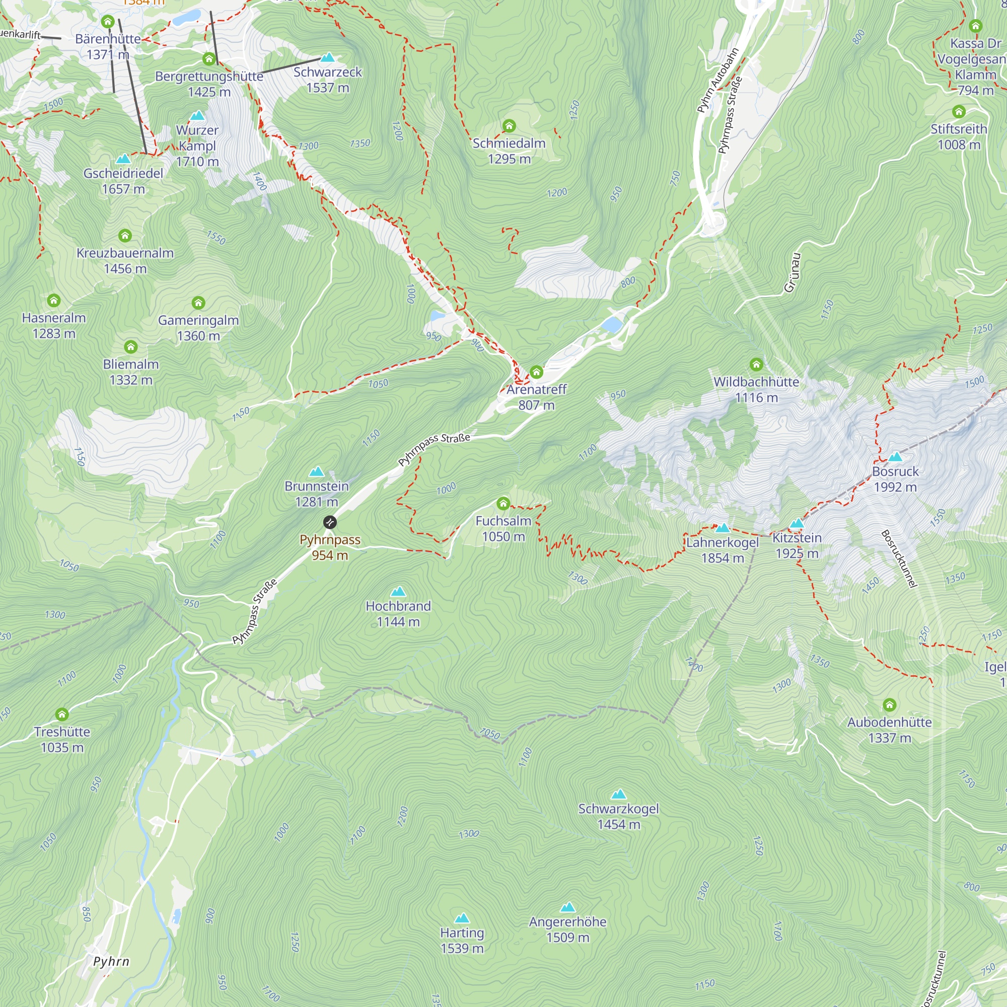 Fuchsalm map
