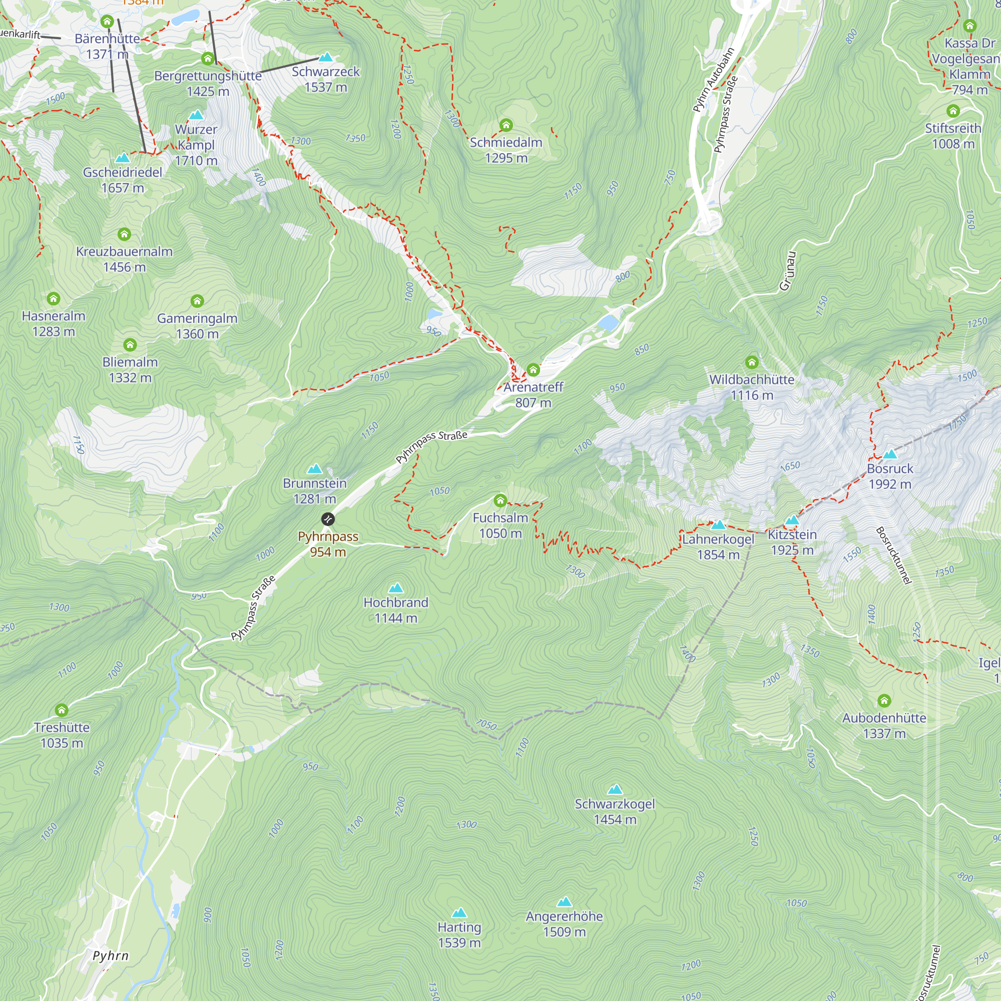 Fuchsalm map