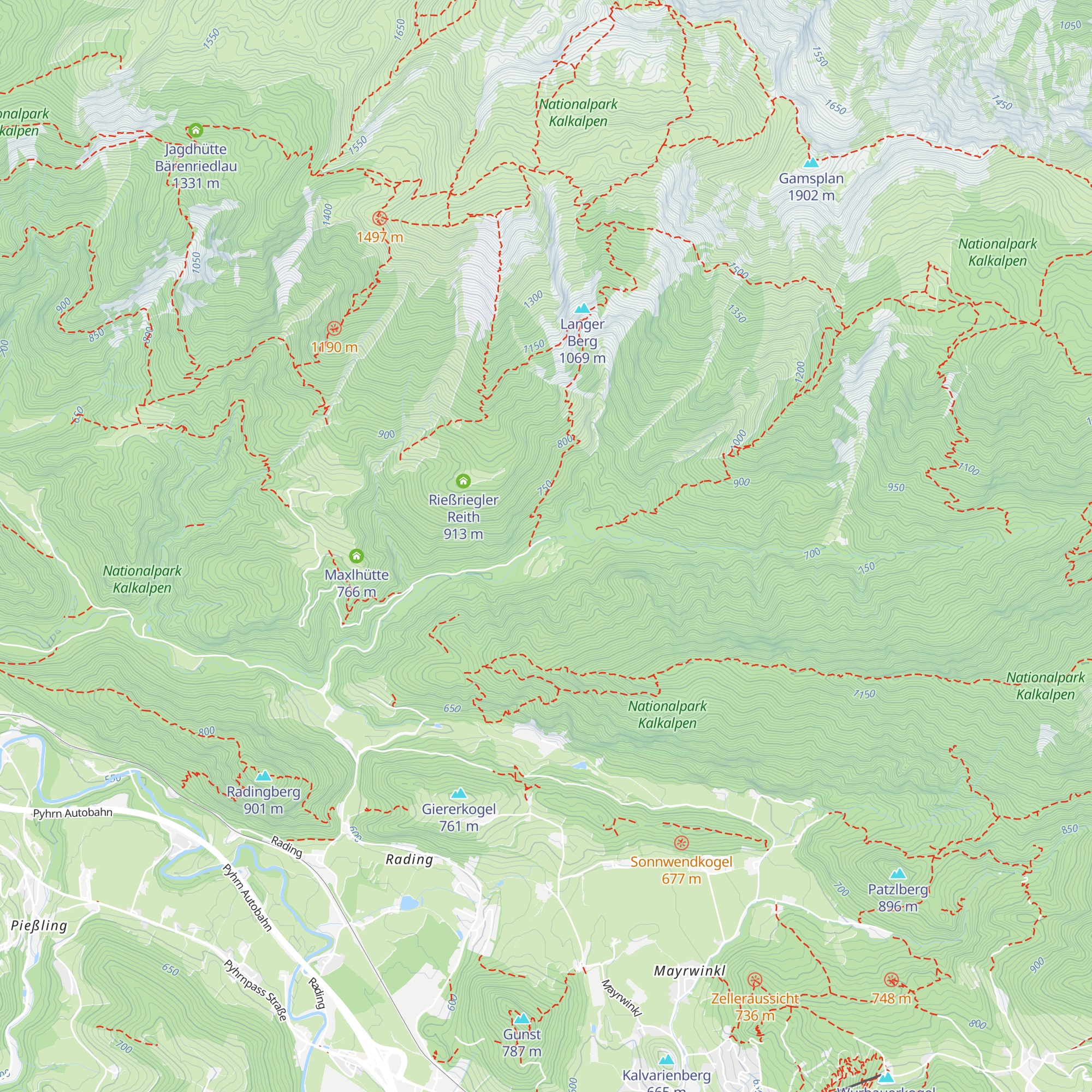 Jagdhaus Rettenbach map