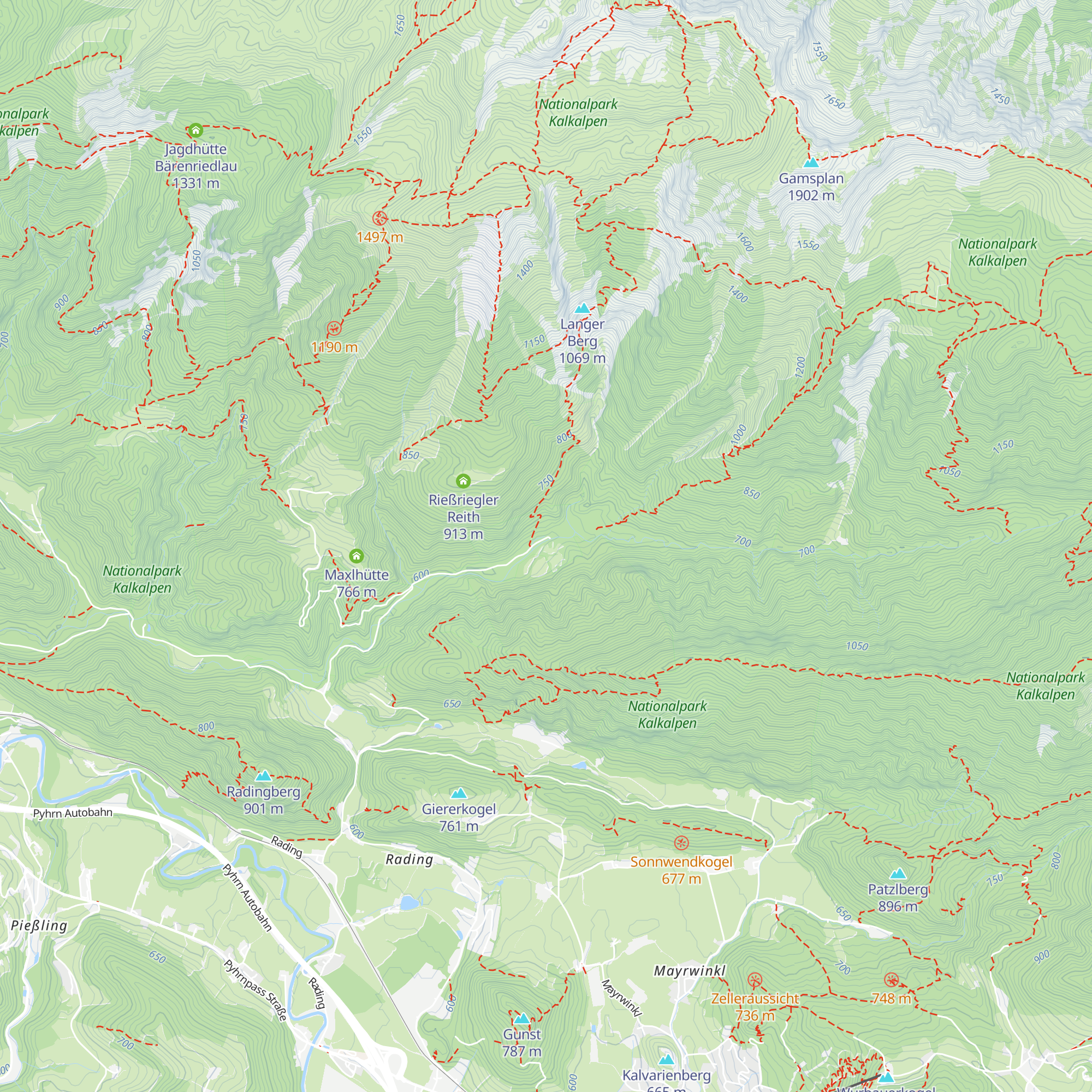 Jagdhaus Rettenbach map