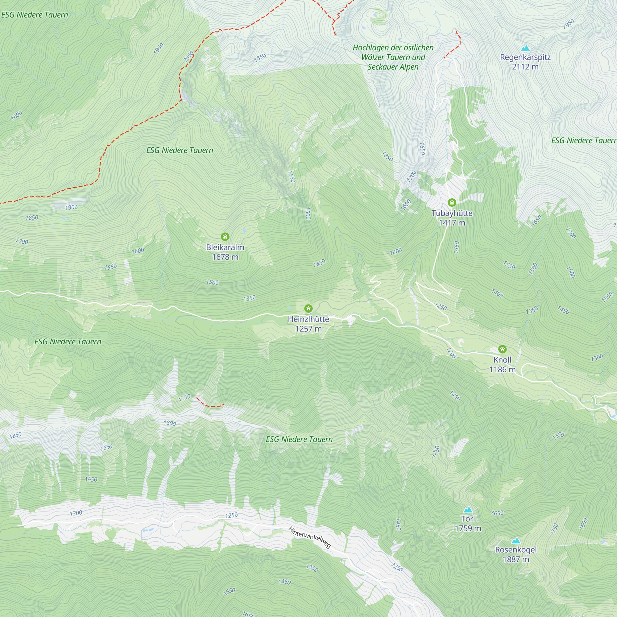 Heinzlhütte map