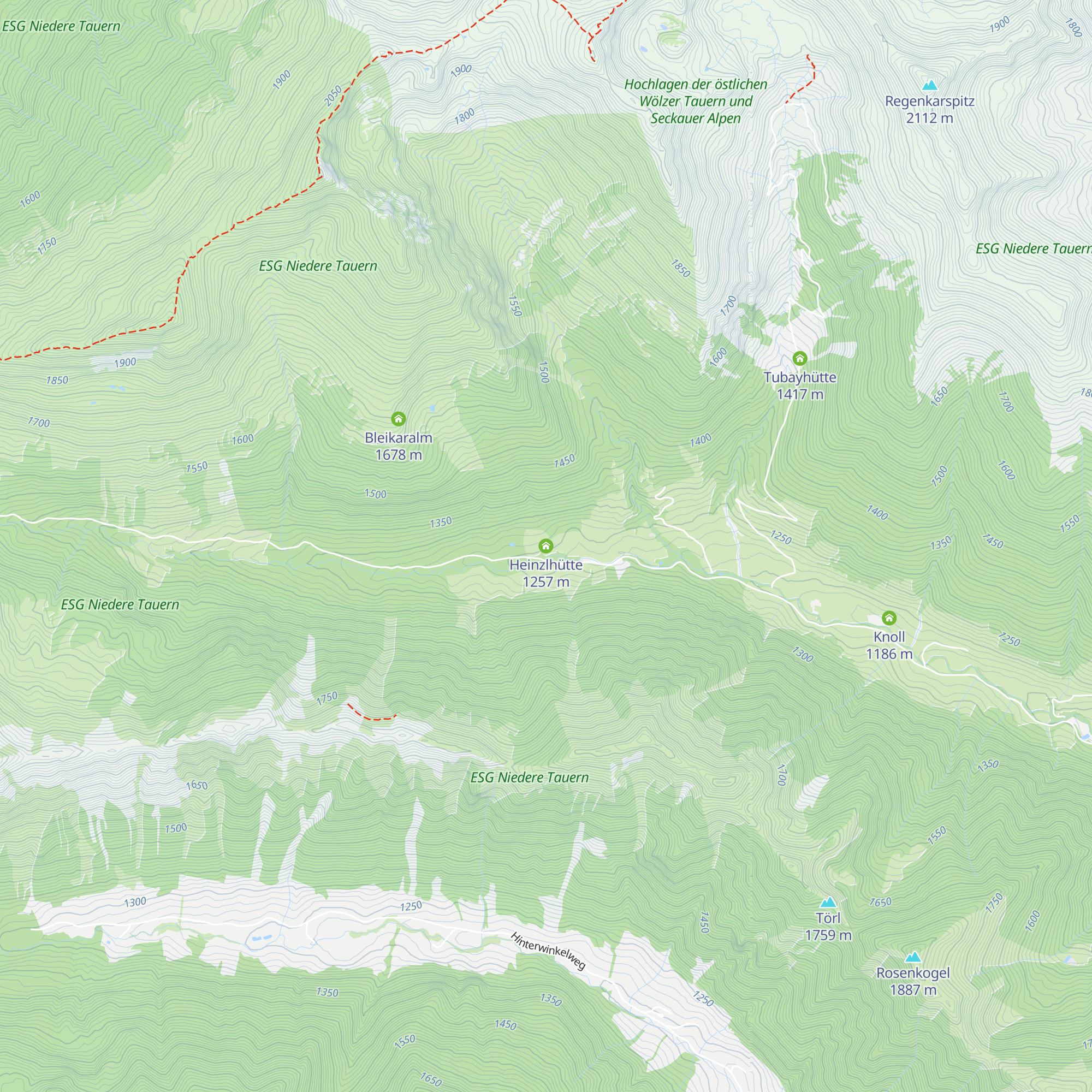 Heinzlhütte map