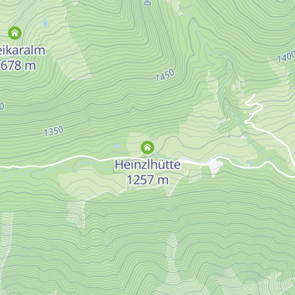 Map of Heinzlhütte
