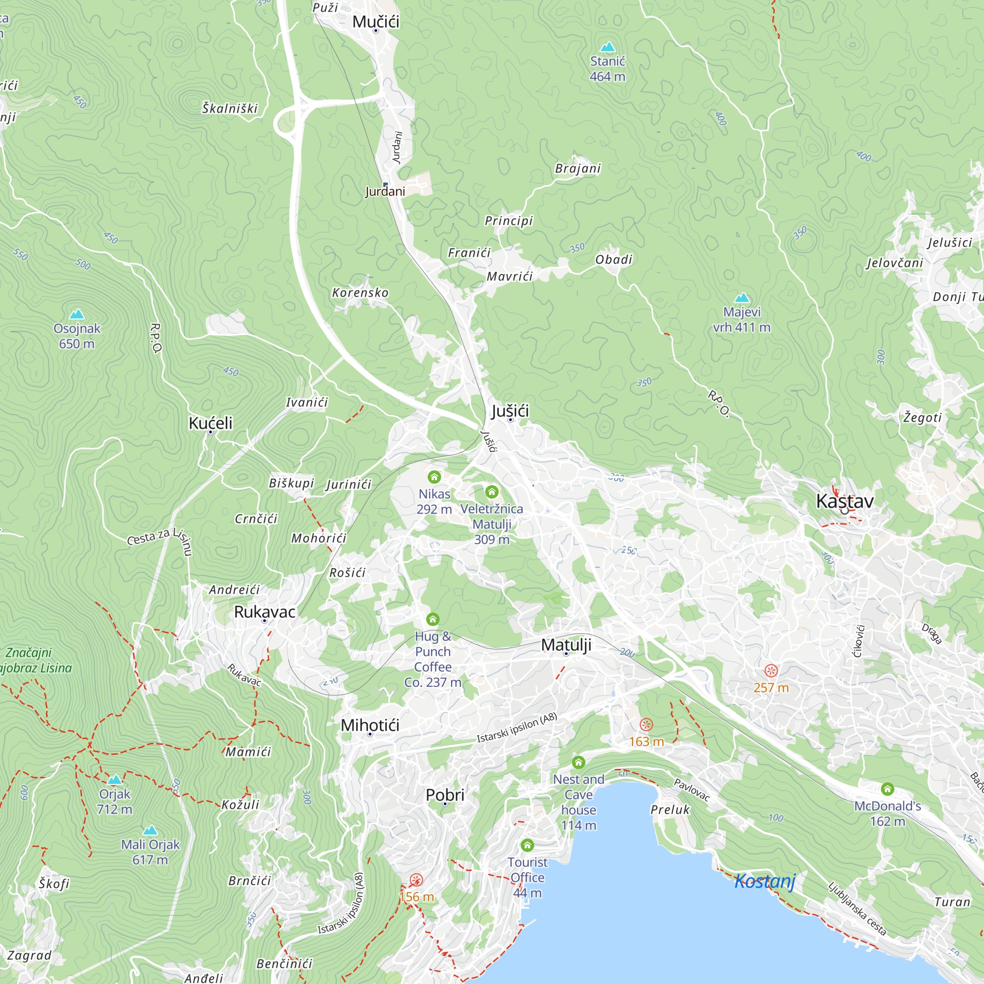 Veletržnica Matulji map