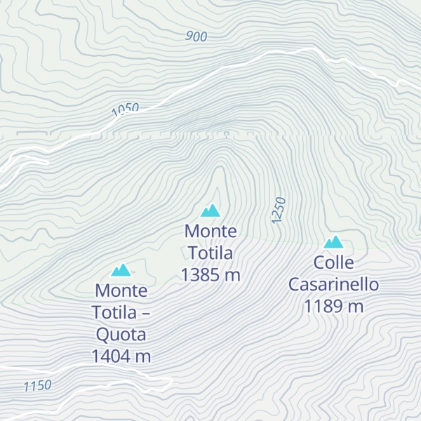 Map of Monte Totila
