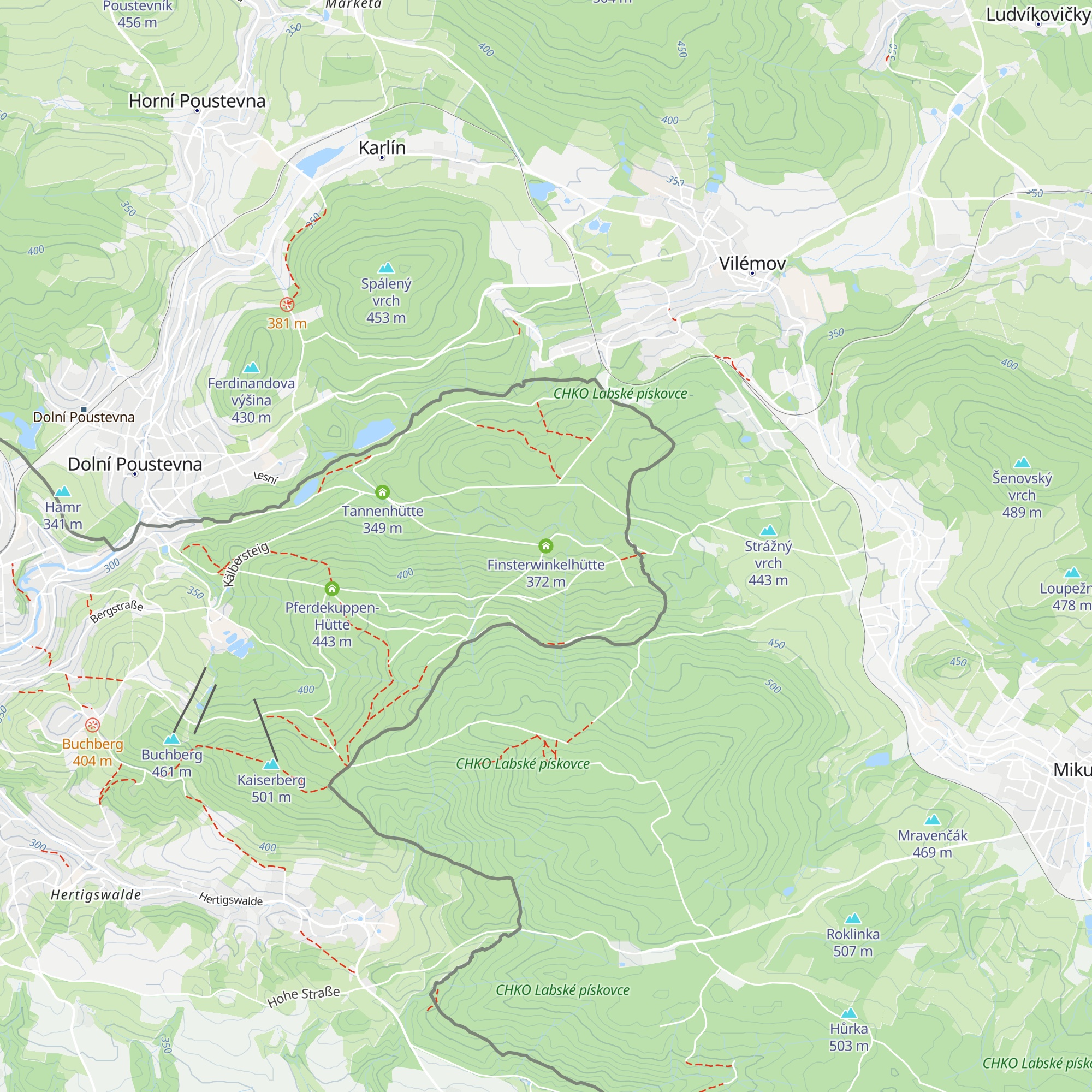 Finsterwinkelhütte map