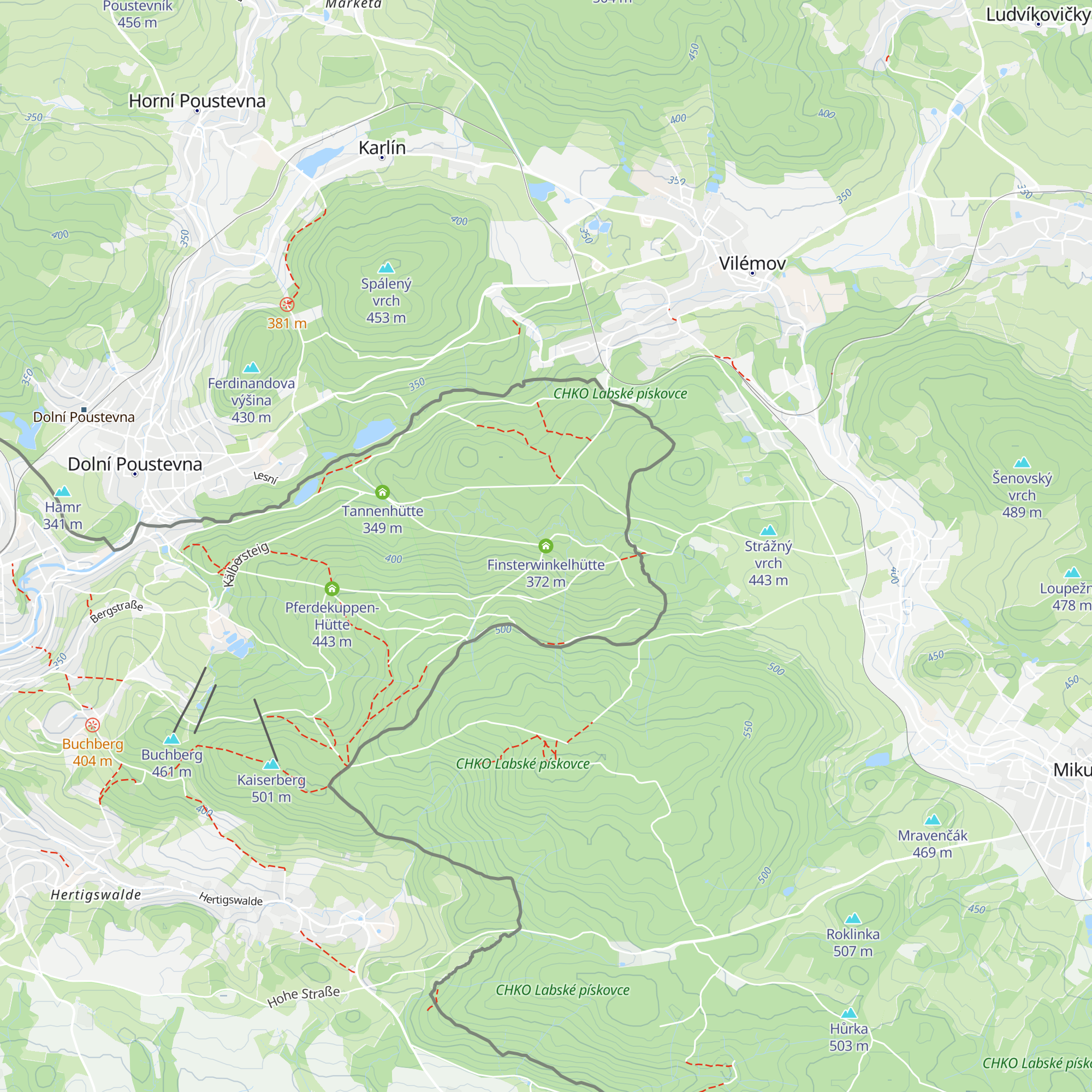 Finsterwinkelhütte map