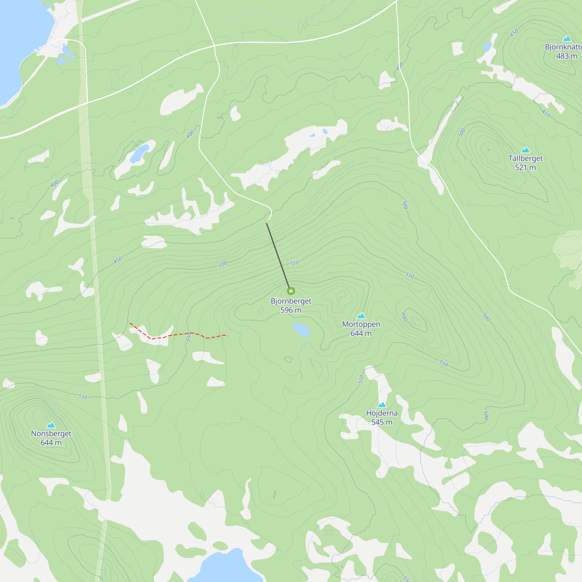 Björnberget  map