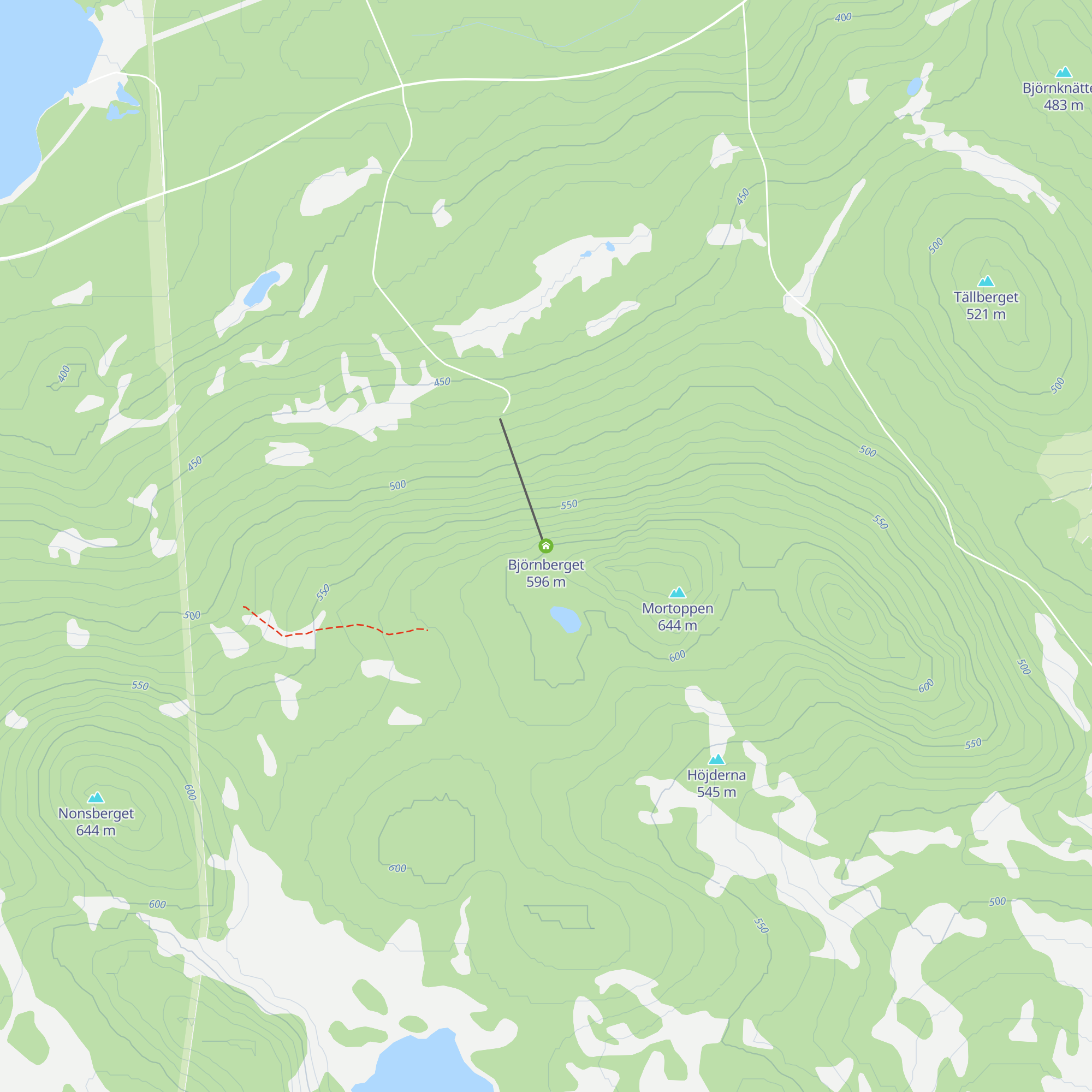 Björnberget  map