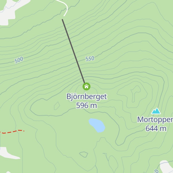 Map of Björnberget 