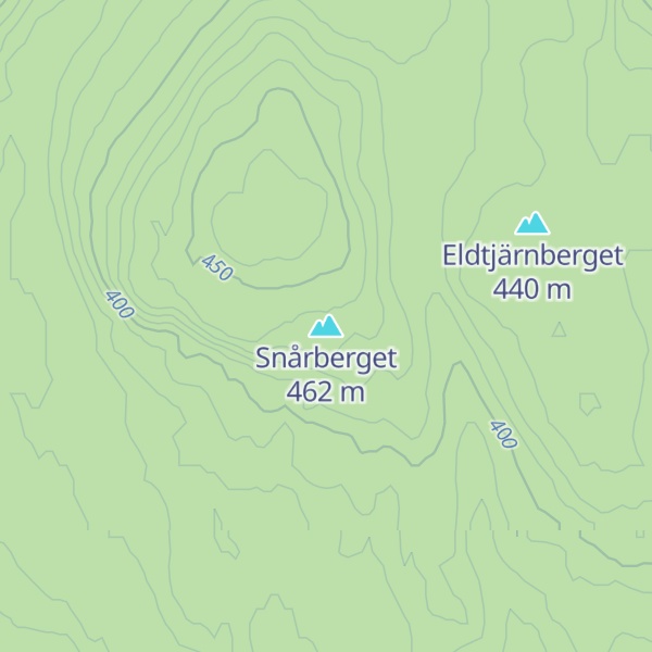 Map of Snårberget