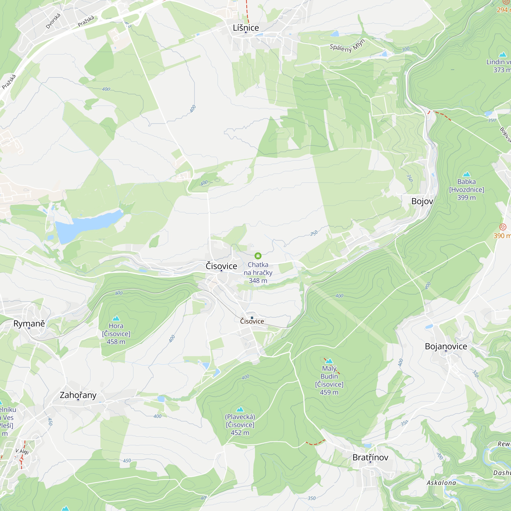 Chatka na ukládání hraček a zahradnického náčiní map