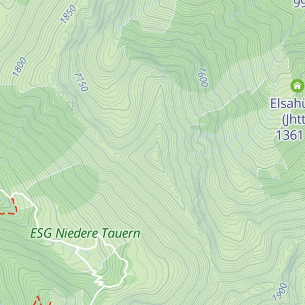 Map of Horninger Zinken