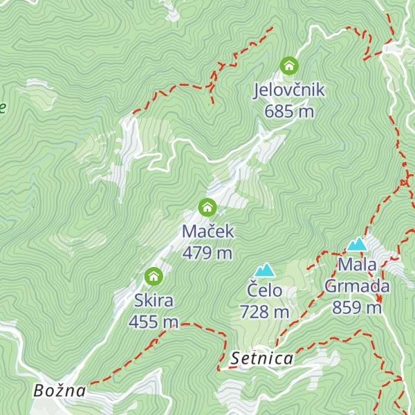 Map of Maček