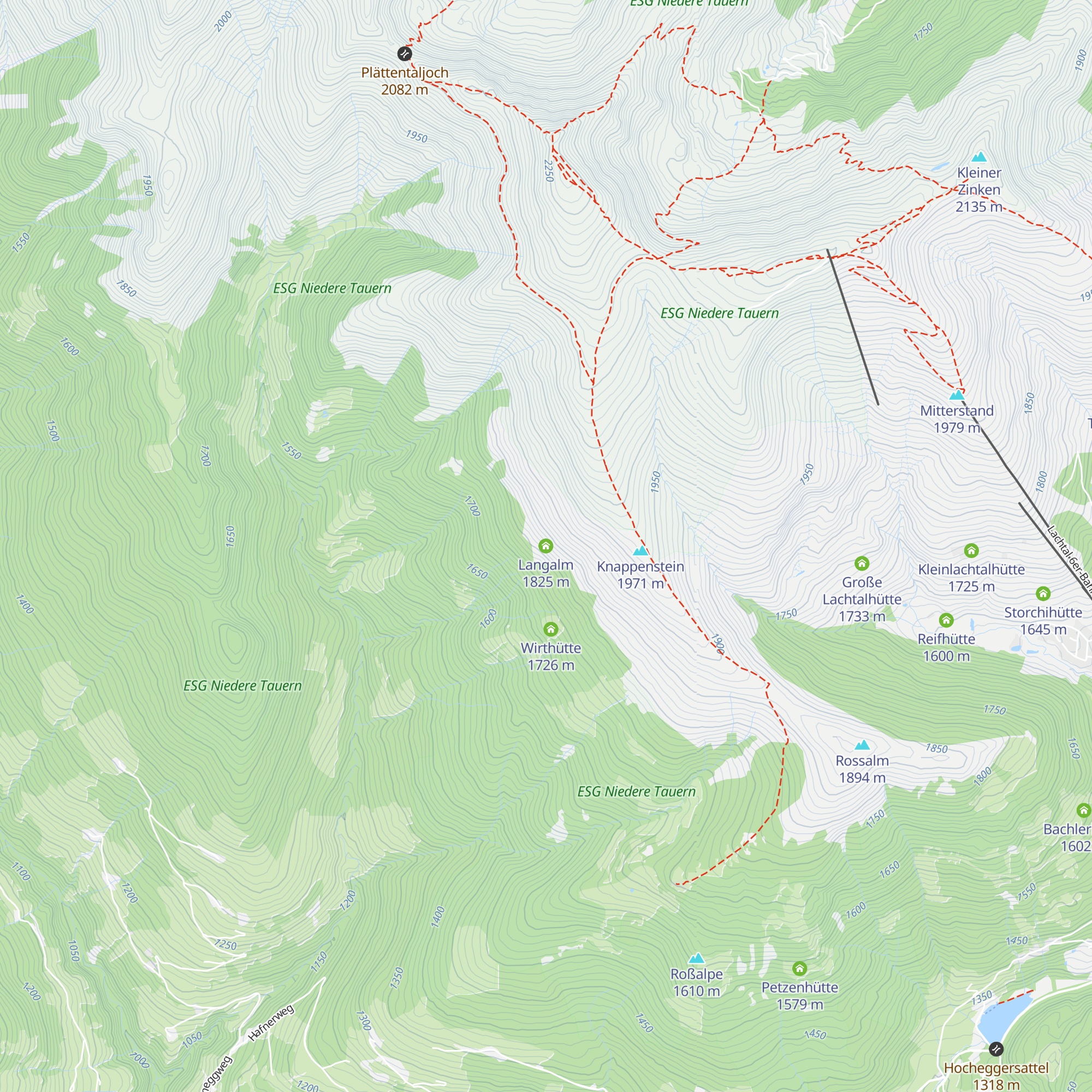 Langalm map