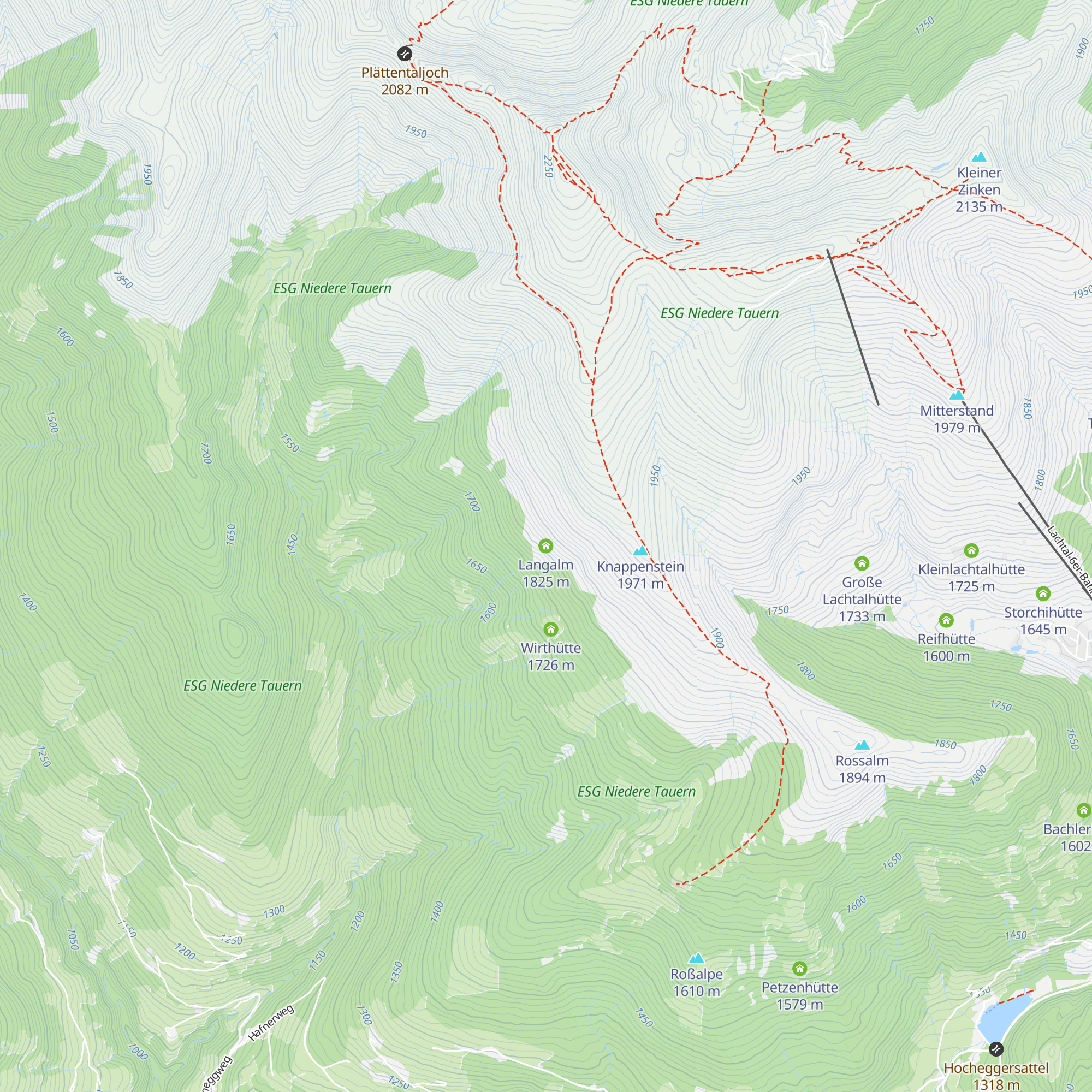 Langalm map